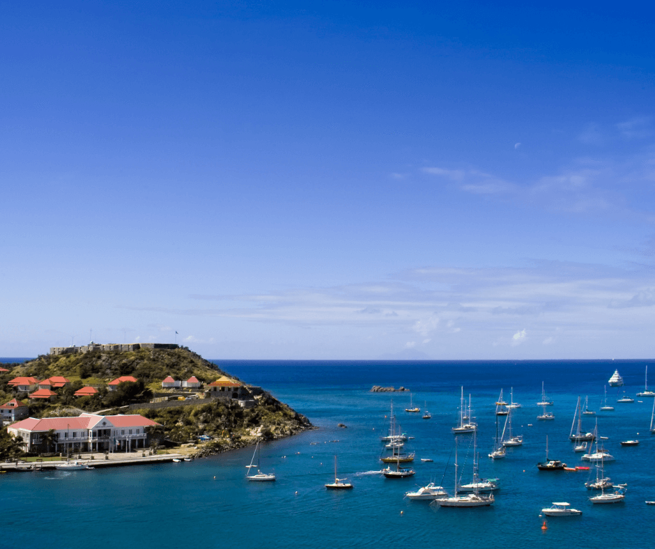 sailboats at st barths