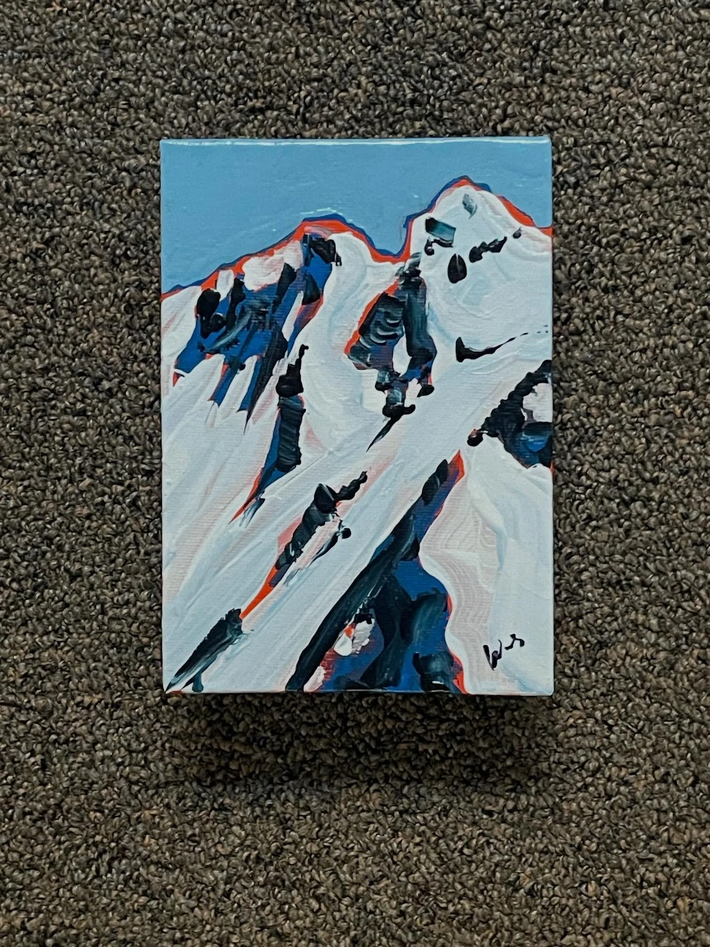 &lsquo;Tyrol ridge line&rsquo;
7&rdquo;x5&rdquo; original on canvas art board

More alpine from Austria. A few scenes cropped differently.
