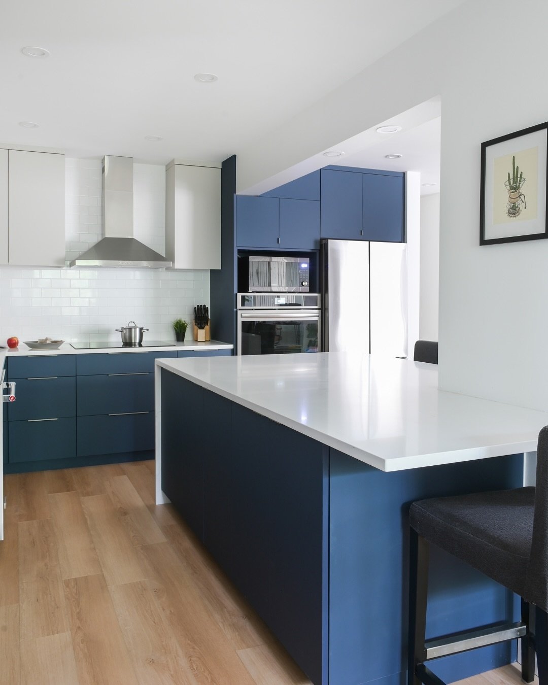 A look into our Cardero street renovation in partnership with @condoworks ✨

This Vancouver condo needed a full floor plan redesign to accommodate our client&rsquo;s needs as a couple investing in their first home together. With the support and exper