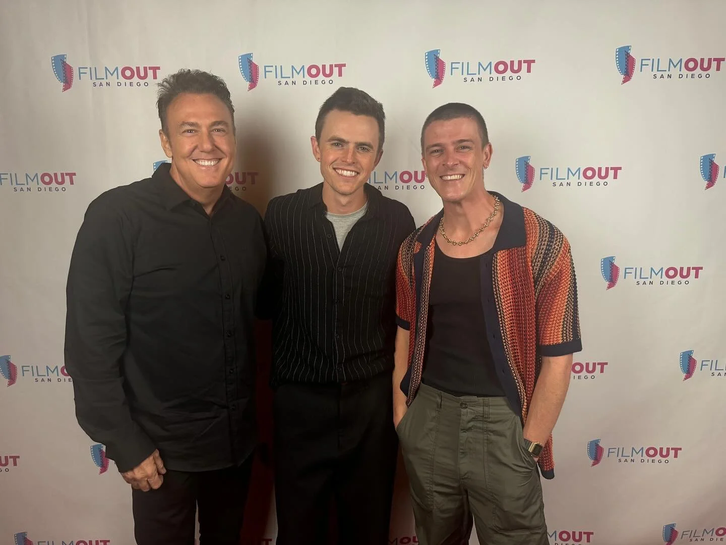 Mini OFP reunion at Film Out San Diego to celebrate Jake on closing out the festival with Riley. Congratulations to @jake_holley and the cast and crew of Riley!