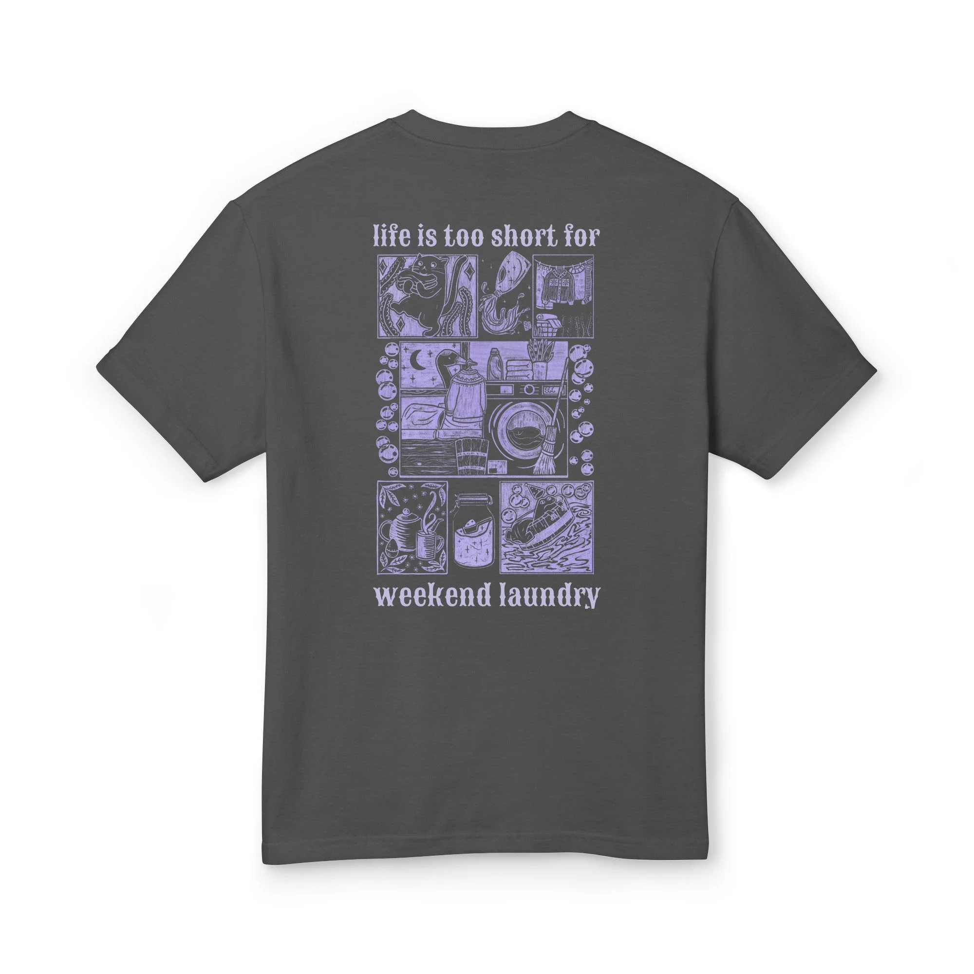 LAUNDRY COMIC LILAC - TSHIRT