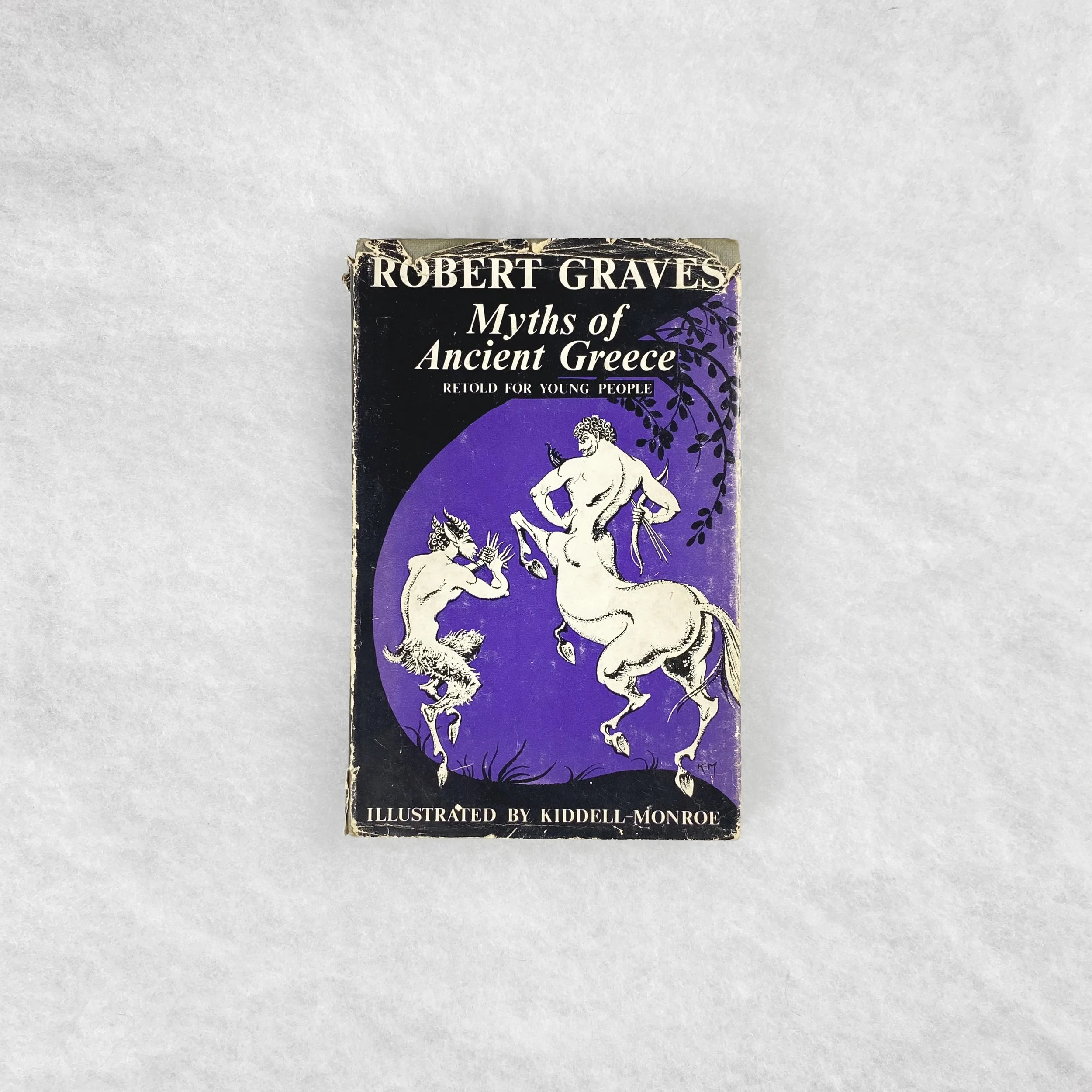   GAY object 123   Myths of Ancient Greece, Retold for Young People  by Robert Graves, illustrated by Kiddell-Monroe 