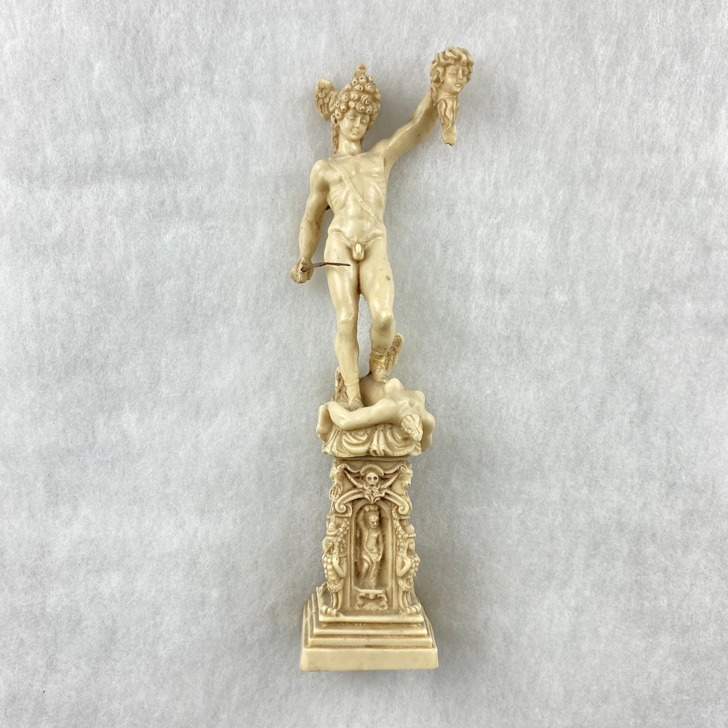   GAY object 010  Resin figure of Perseus holding the head of Medusa 