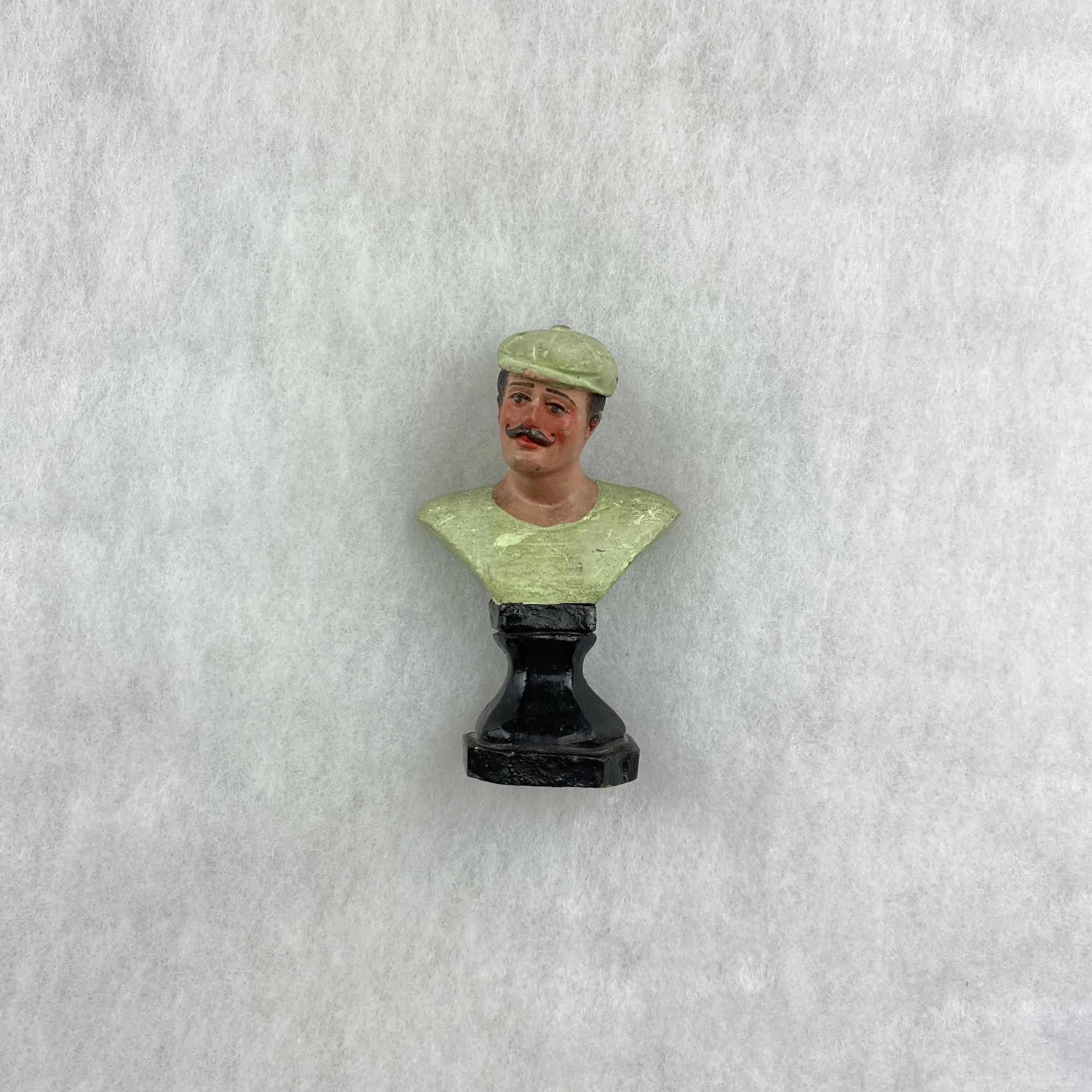   GAY object 027  Spanish pottery bust of a moustachioed man, inscribed 'Jose Cubero, Escultor, Malaga' 