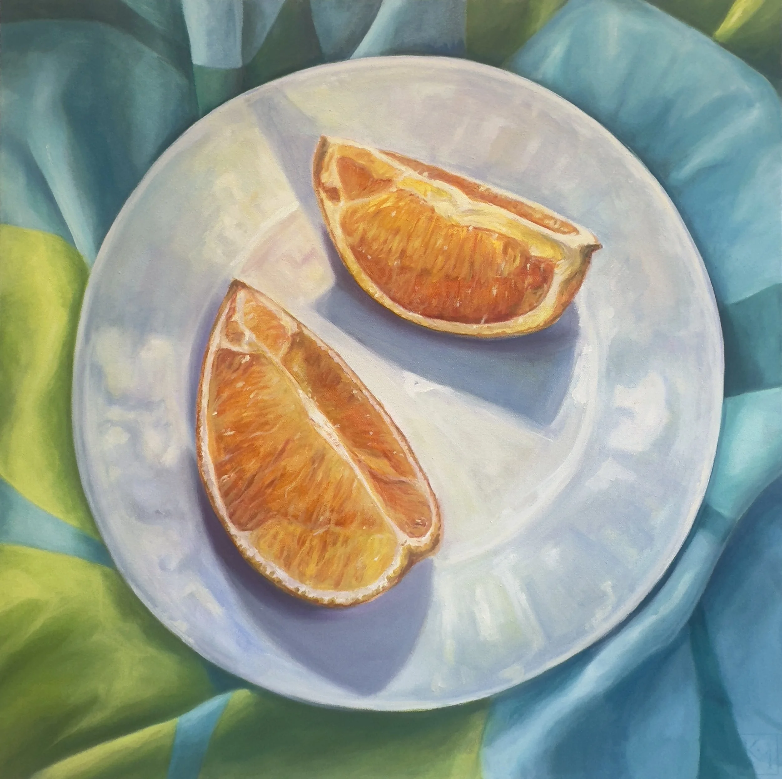 Vera 4 / oil on canvas / 18 x 18 inches / 2024