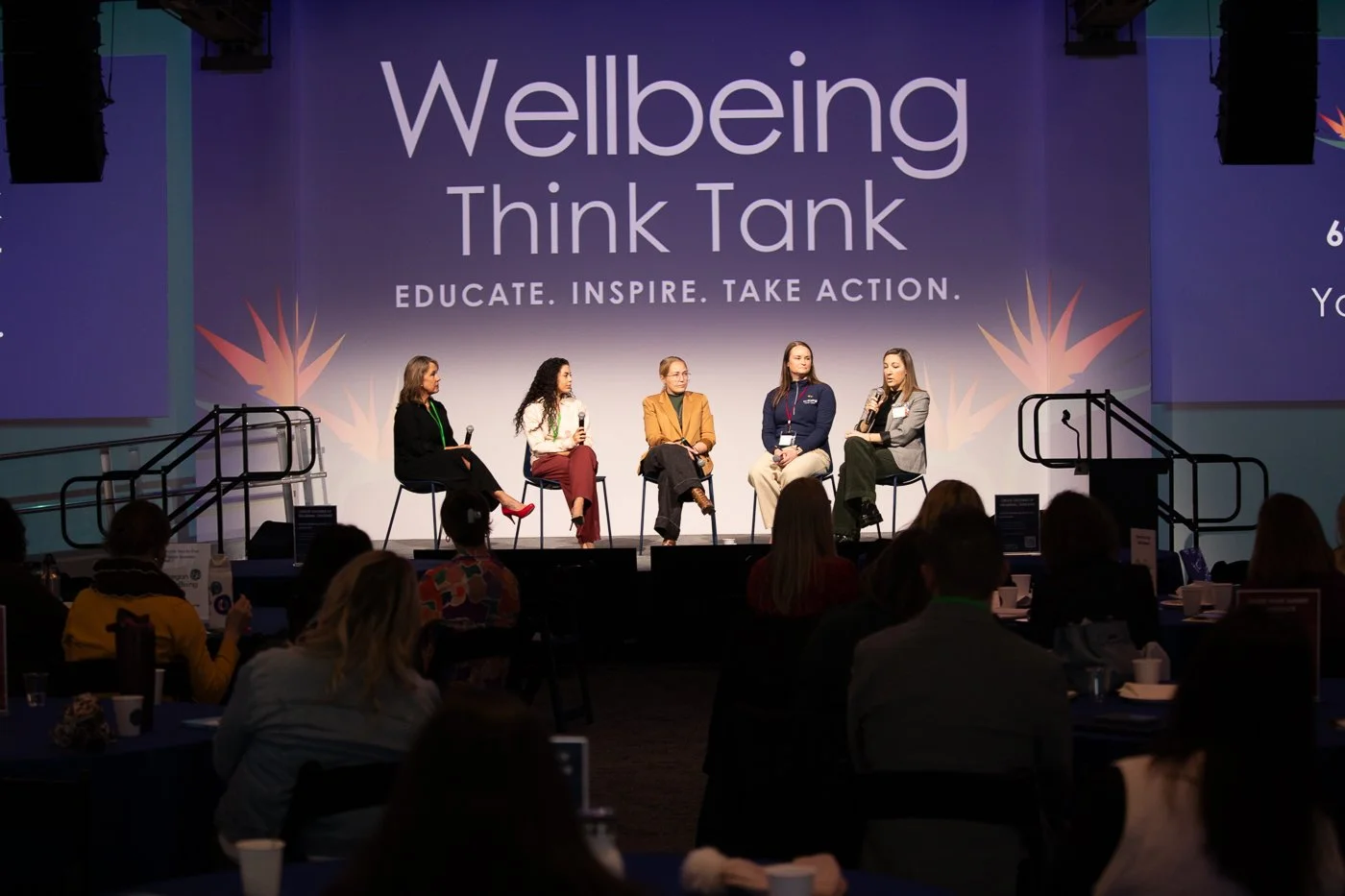 Panelists at the Wellbeing Think Tank Summit