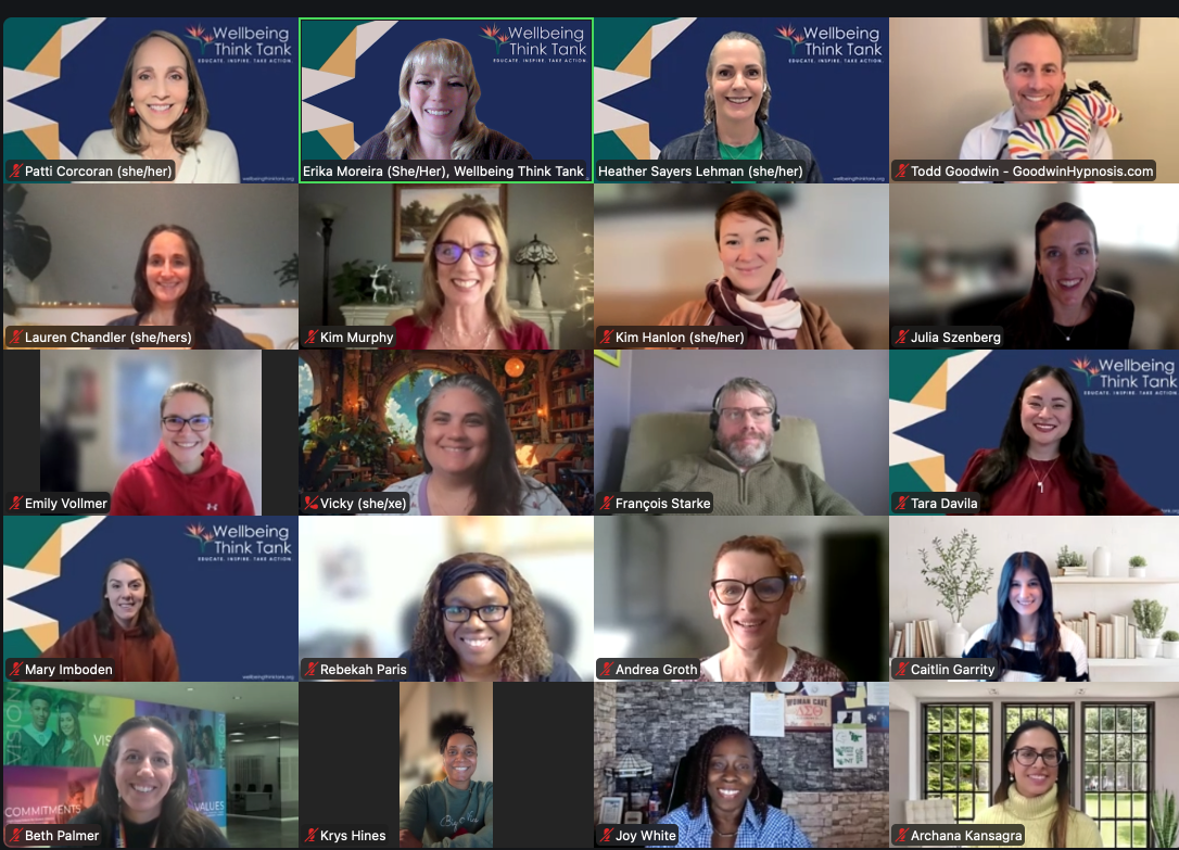 Wellbeing Think Tank connected meeting attendees