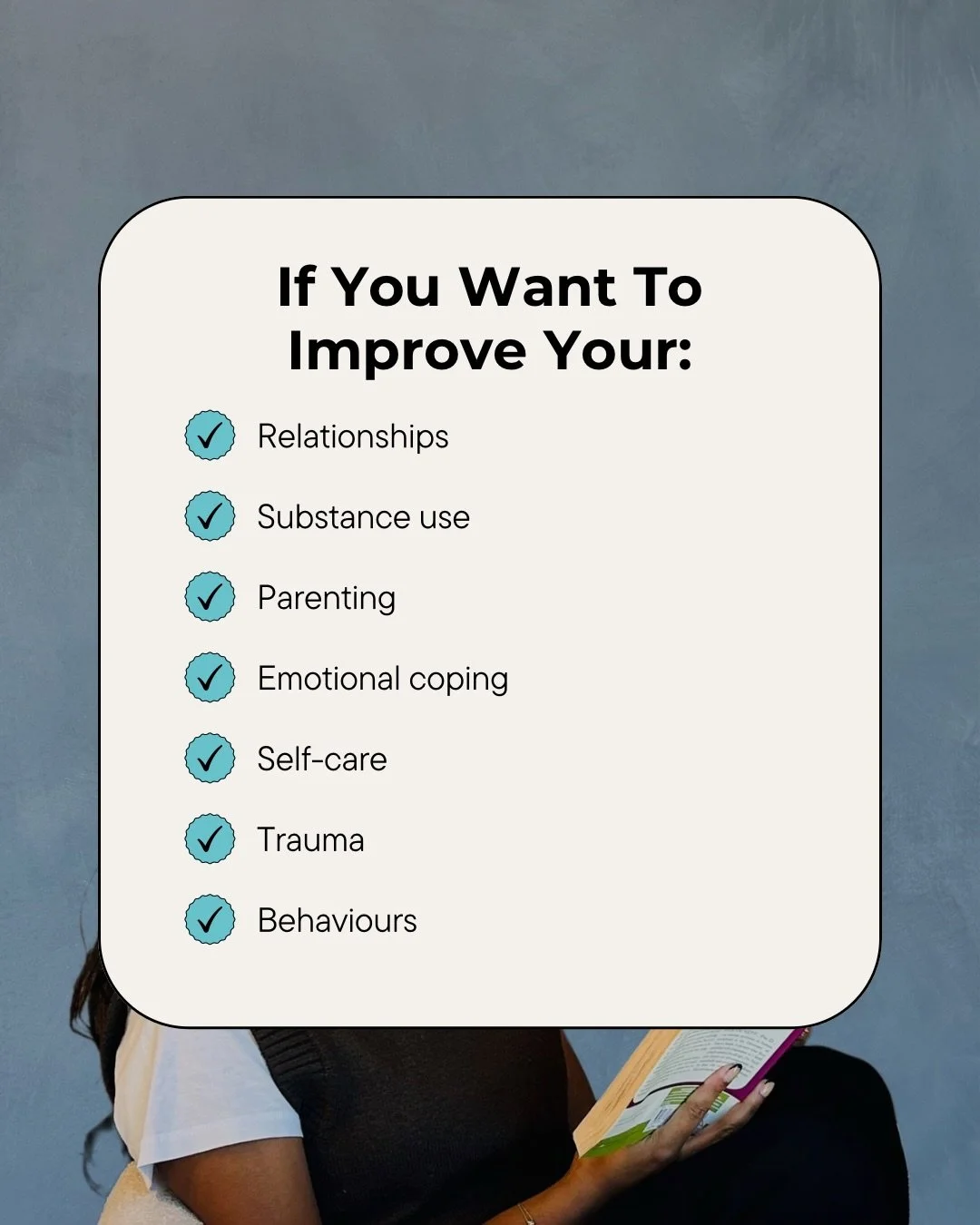 We are a passionate, multi-faceted group of therapists dedicated to supporting you with: 

🌸 Awareness 

🌸 New skills 

🌸 Accountability

🌸 Healing 

We offer support for where you need it most. Therapy that can be easy to set up, adaptable to yo