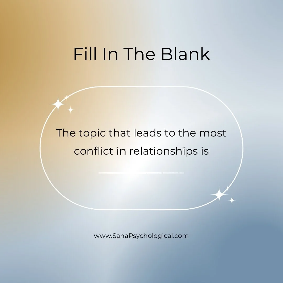 We&rsquo;re curious: What do you see as the biggest conflict area for relationships? 

Share your answers below to open up conversation and see where the current hot spots are for people. 

Stay tuned for our next newsletter on February 23 where we s