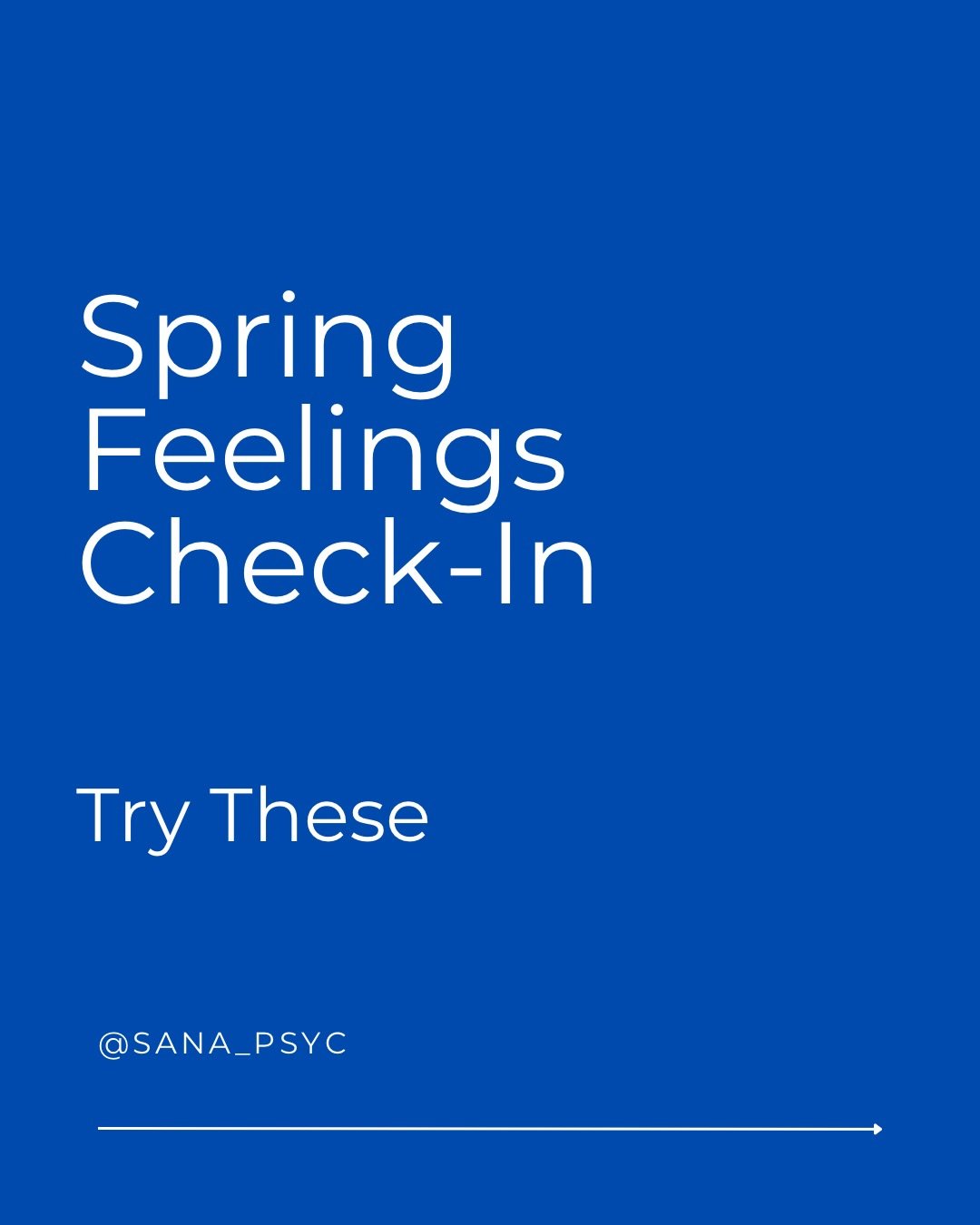 Feeling your feelings doesn&rsquo;t need to be complicated. It requires time (but not too much!), pausing, and tuning inwards. 

Here is a short guide to supporting yourself through your feelings this spring (and always, really!). 

Save this post fo