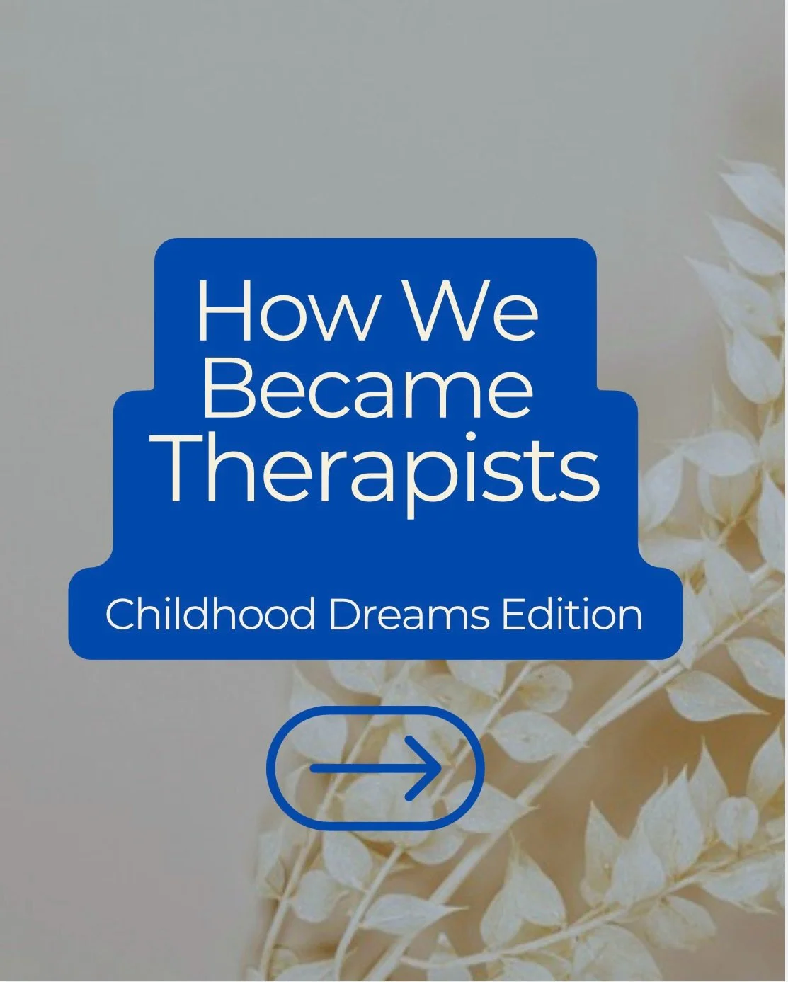 Today we wanted to introduce ourselves, but in a different way than usual.

We wanted to take a step back to the younger version of ourselves who may have had a glimmer in their minds about wanting to show up and support other people every day, but h