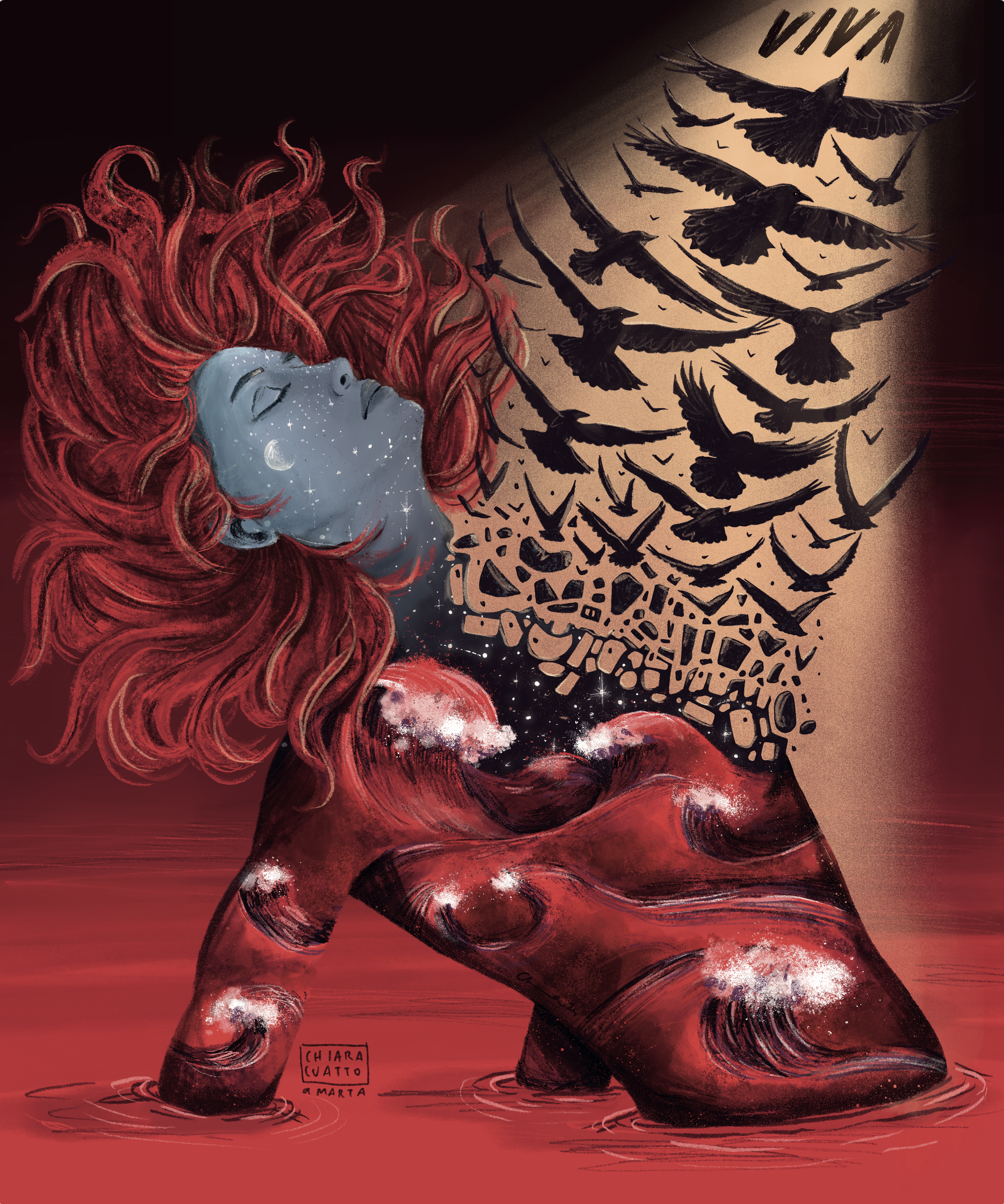 Illustrazione digitale commissionata per immortalare una visione molto importante