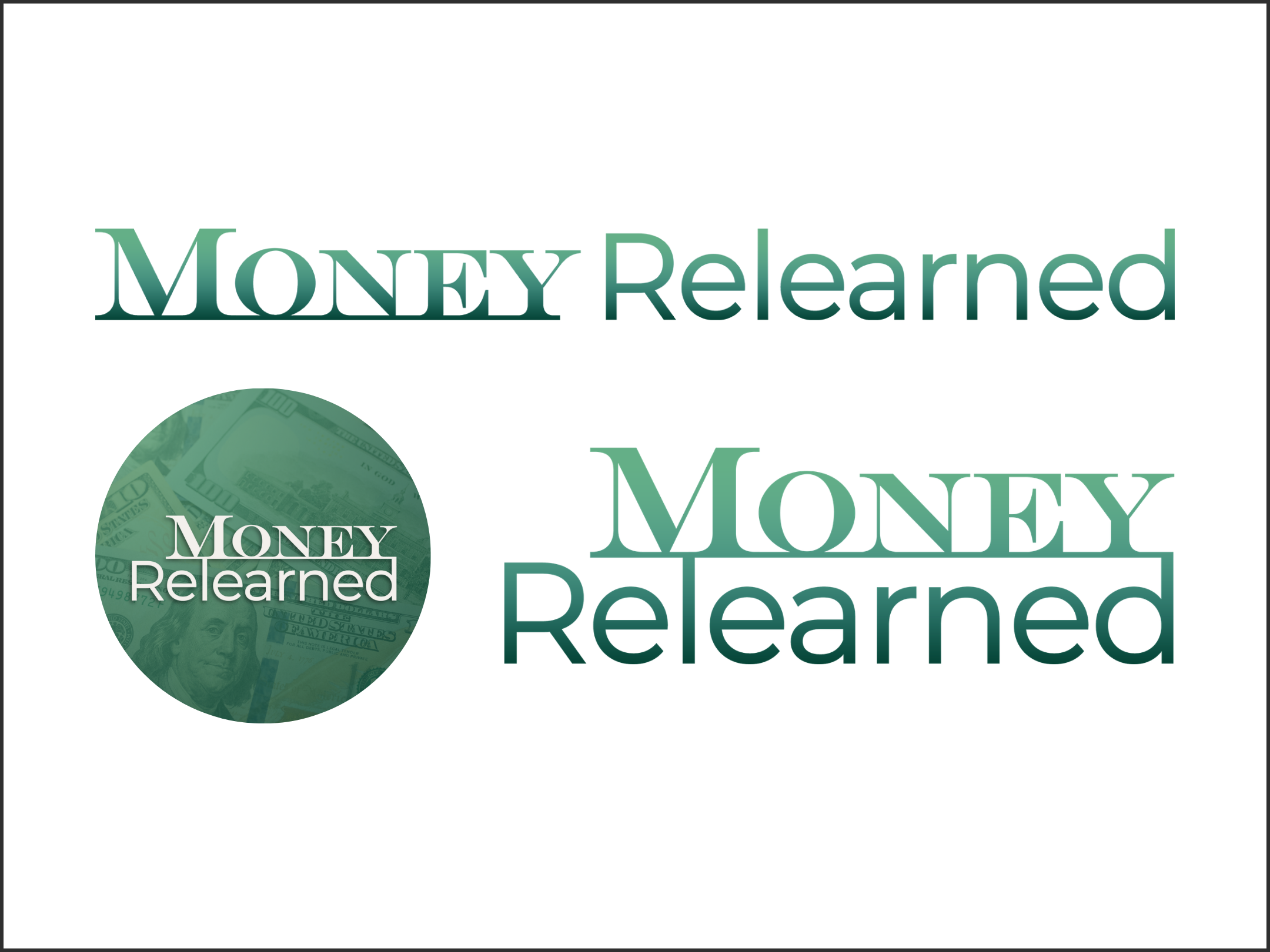 Custom logo design for Money Relearned by Utah Brand Design