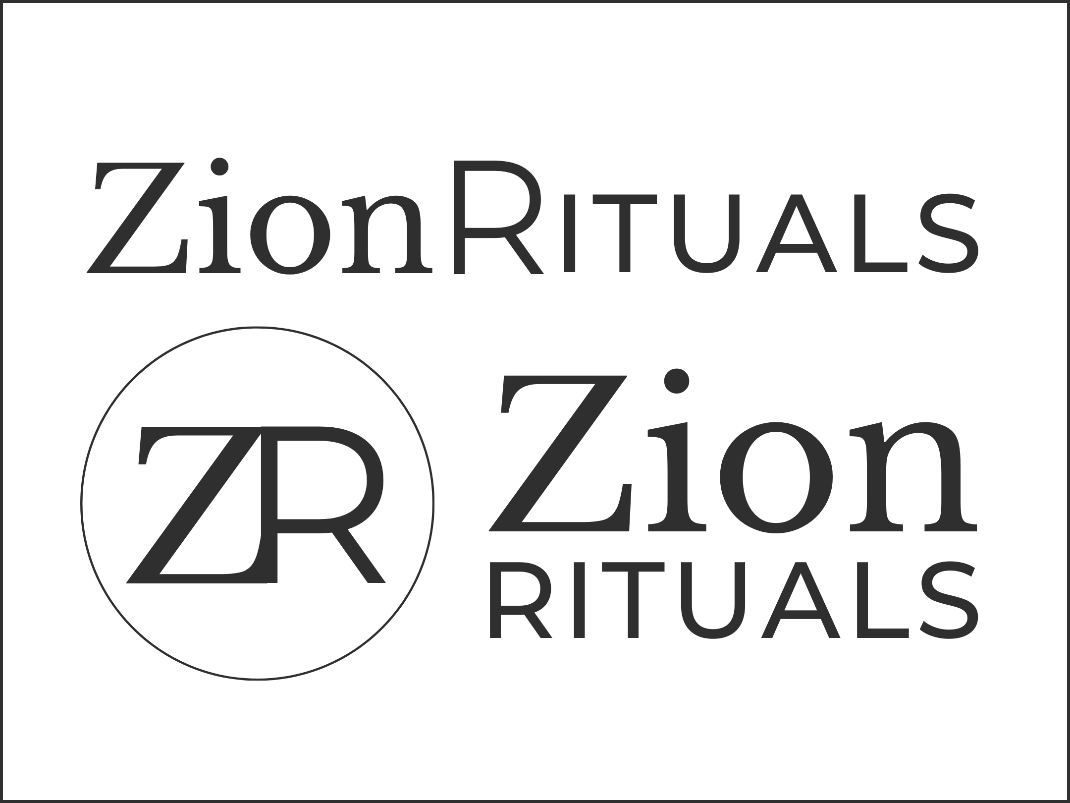 Custom logo design for Zion Rituals by Utah Brand Design