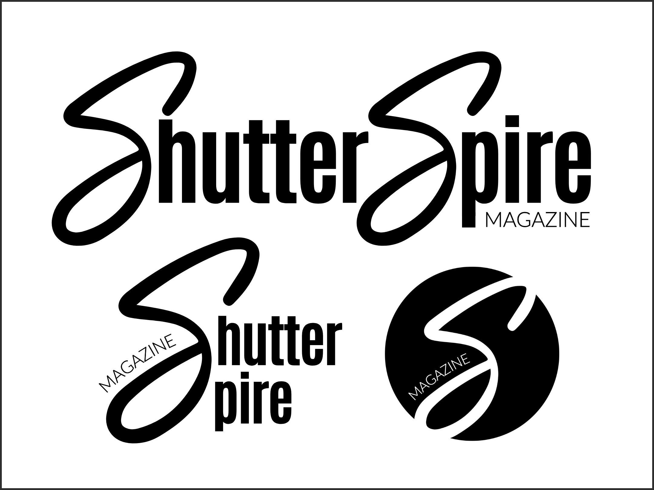 Custom logo design for Shutterspire Magazine by Utah Brand Design