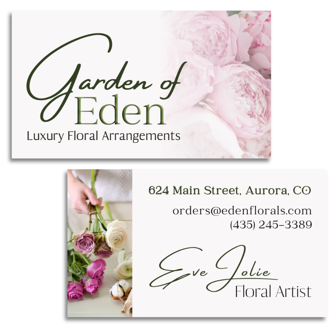 Utah Print Design Business Card Design Example