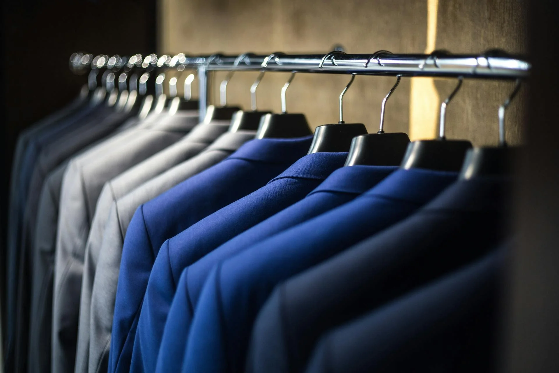 Suits on a rail