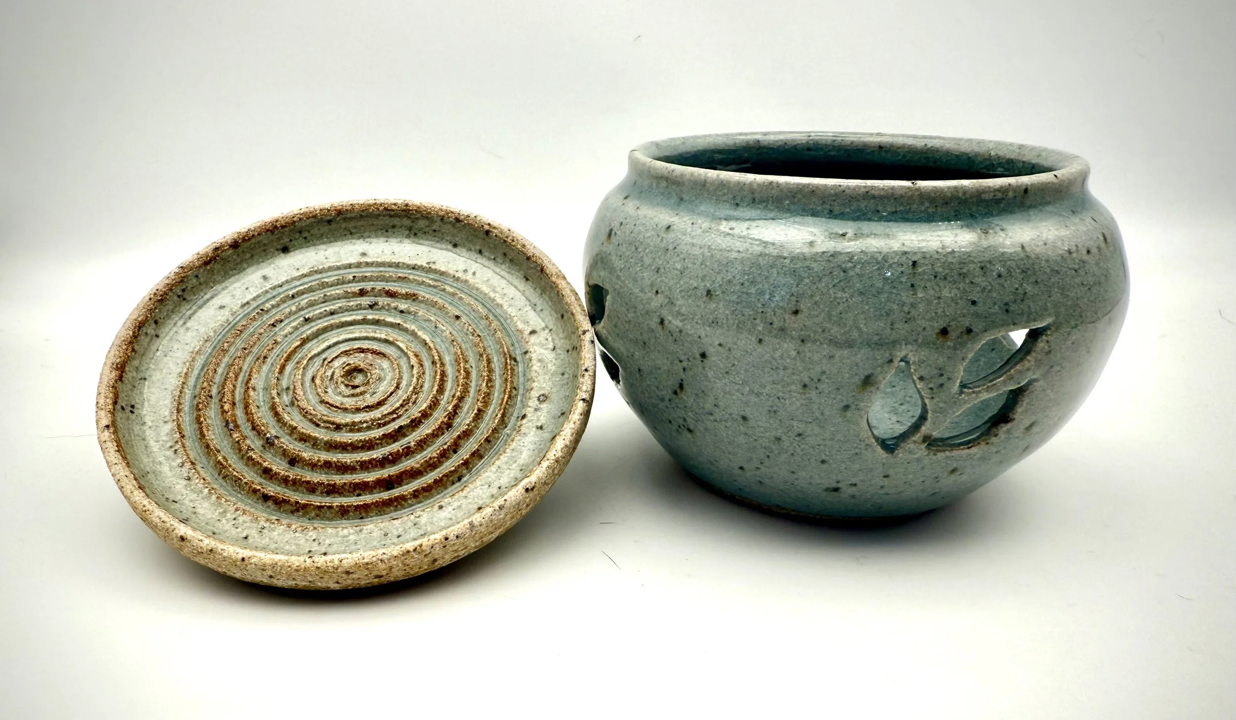 Hand Thrown Garlic Keeper