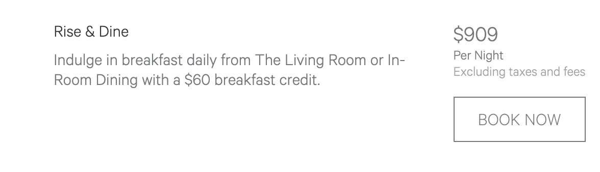 Image showing breakfast included price at Dewberry