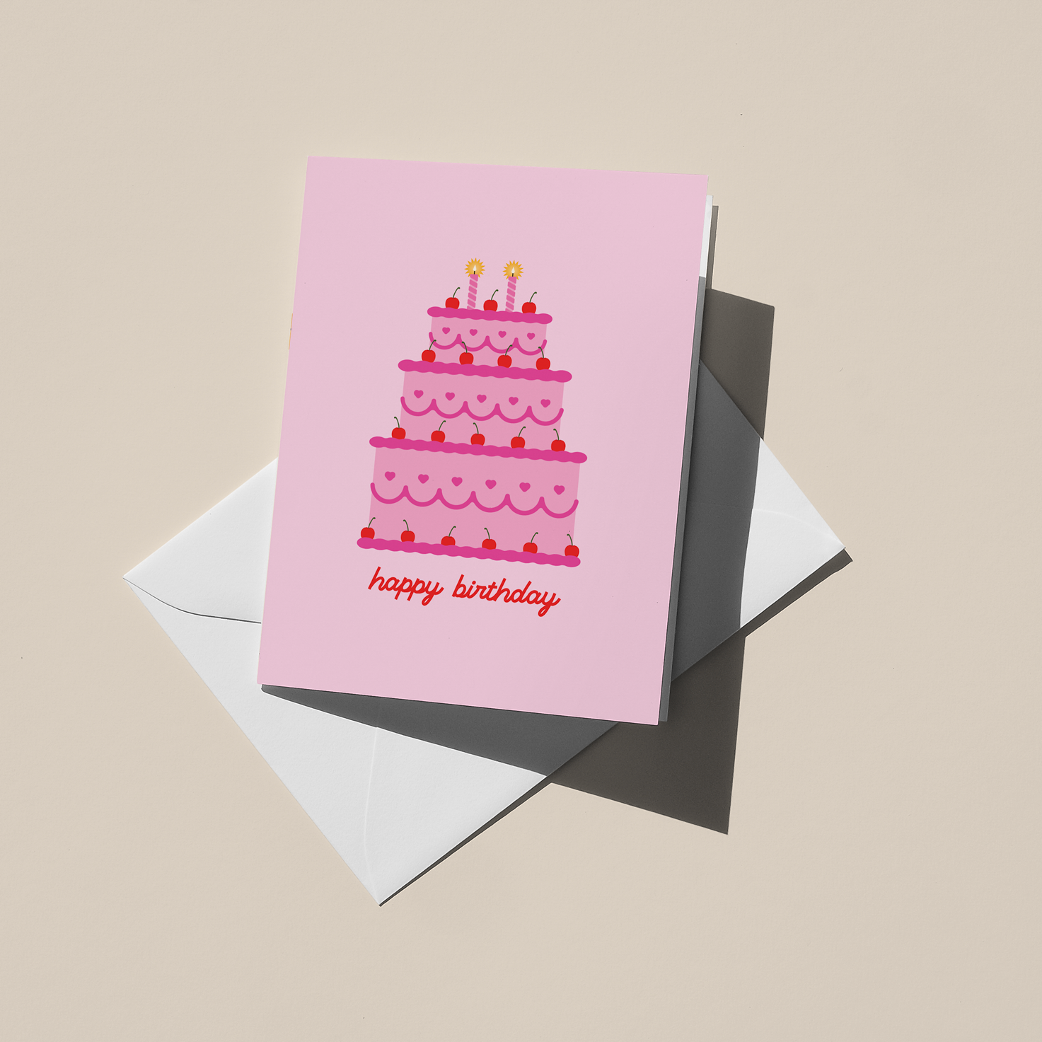 Happy Birthday Cake Card