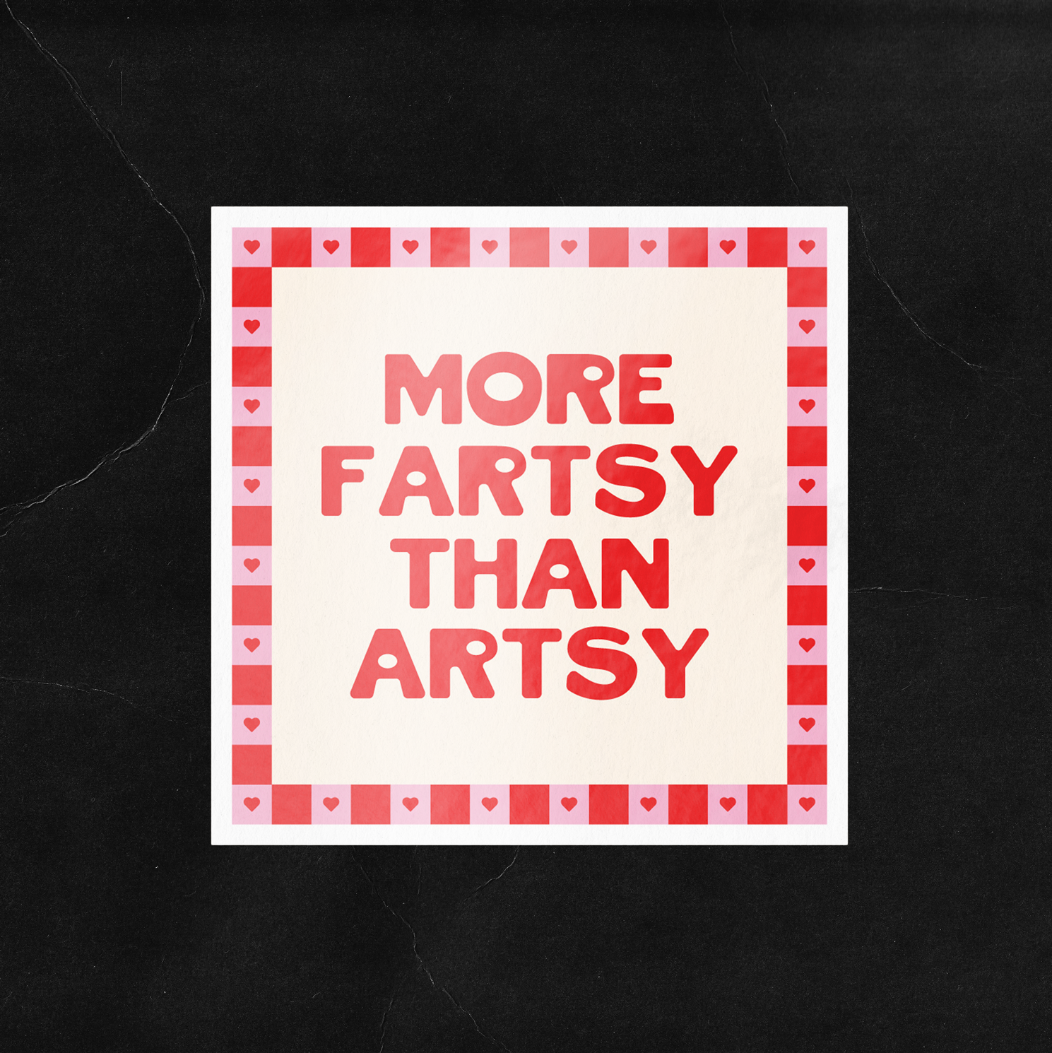 Artsy Fartsy Sticker