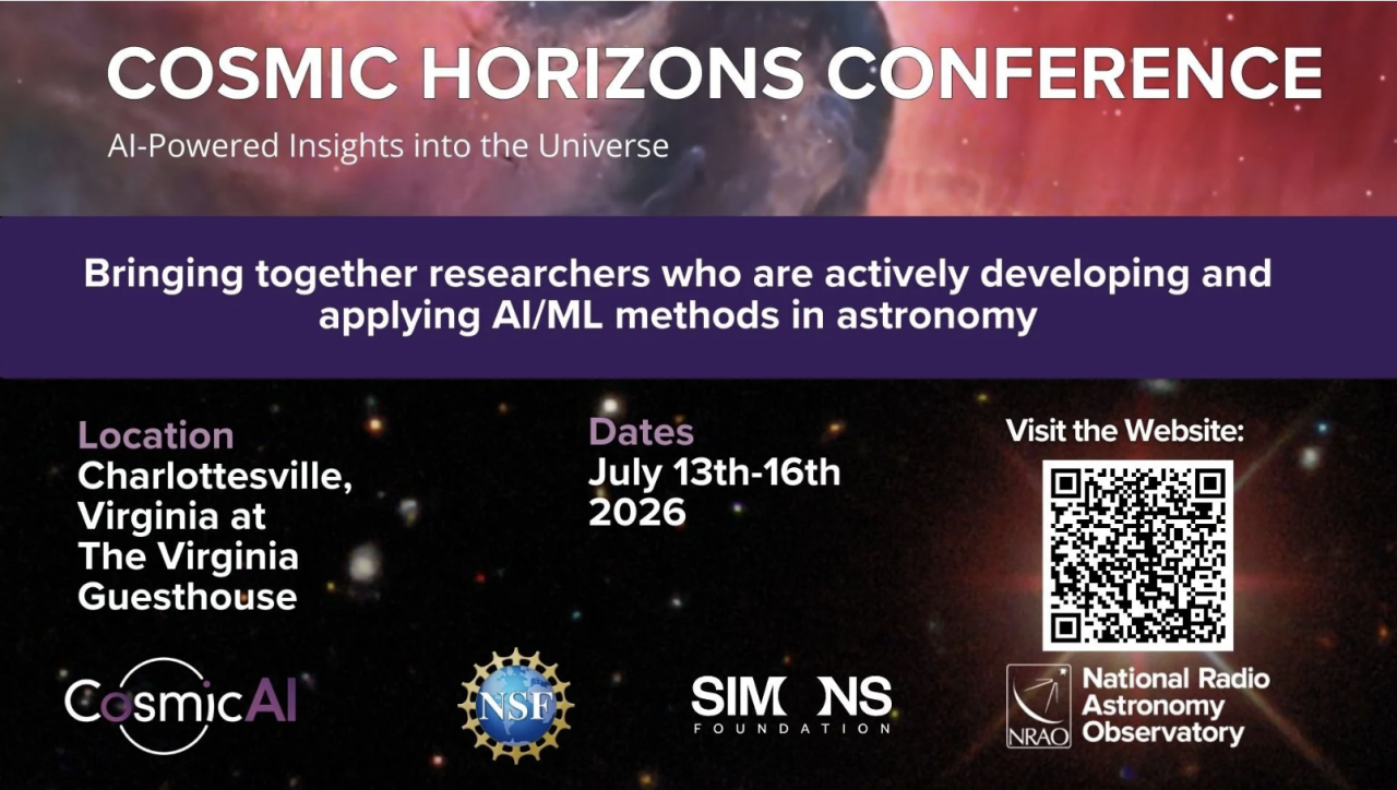 CosmicAI Announces Second Annual Cosmic Horizons Conference in Charlottesville
