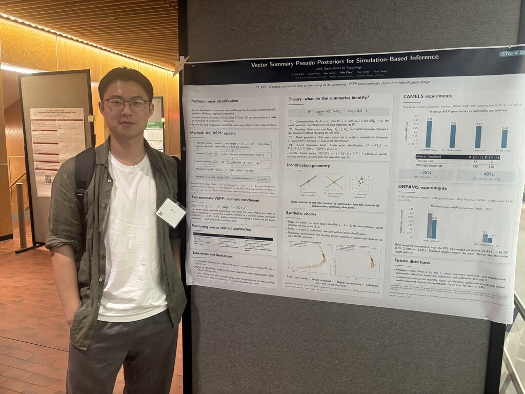 “Vector Summary Pseudo Posteriors for Simulation-Based Inference with Applications to Cosmology” presented at the STAI-X conference at Harvard