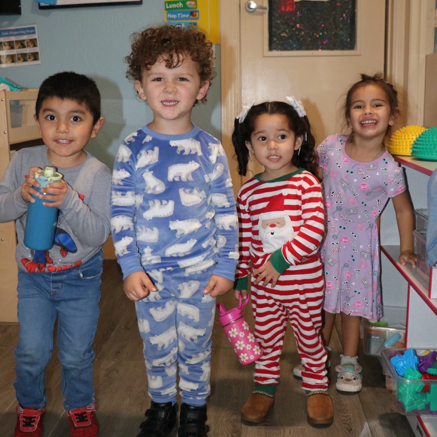 Holiday Spirit Week has Started !! 
Day 1 : Pjs all day ☃️❄️🎄🎅
#spiritweek #holidayspirit #pjsallday #itschristmastime #childcare