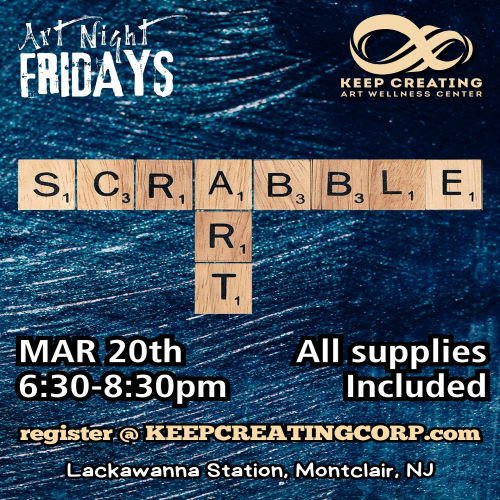 Art Night Friday: Scrabble Art