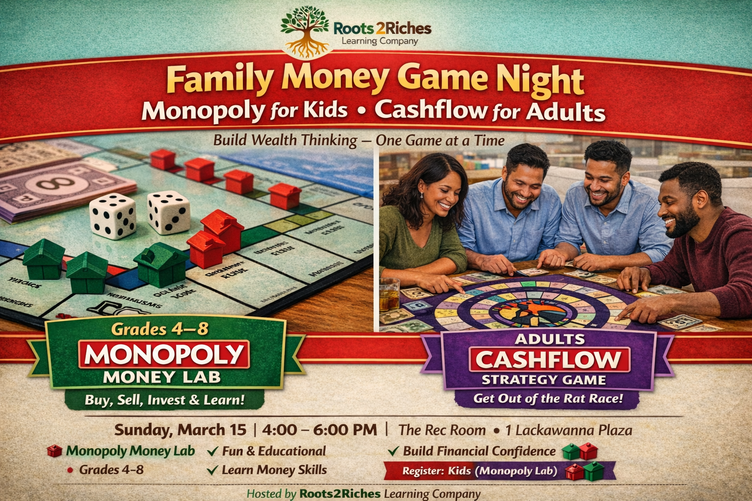 Family Money Game Night | Roots2Riches