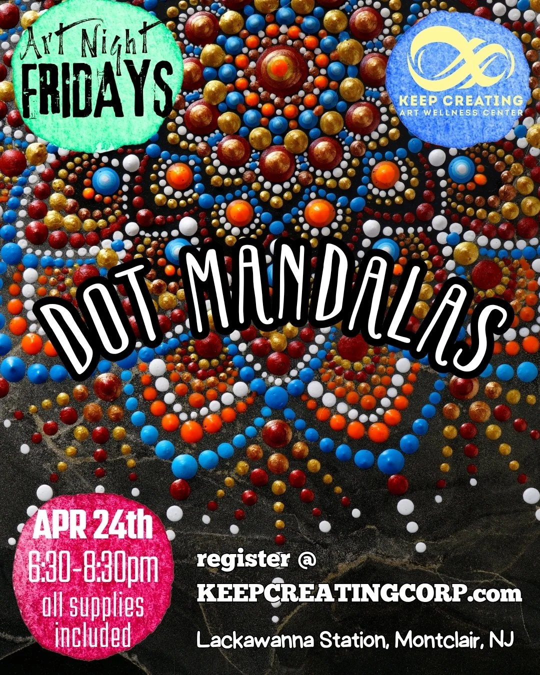 Art Night Friday; Dot Mandalas 