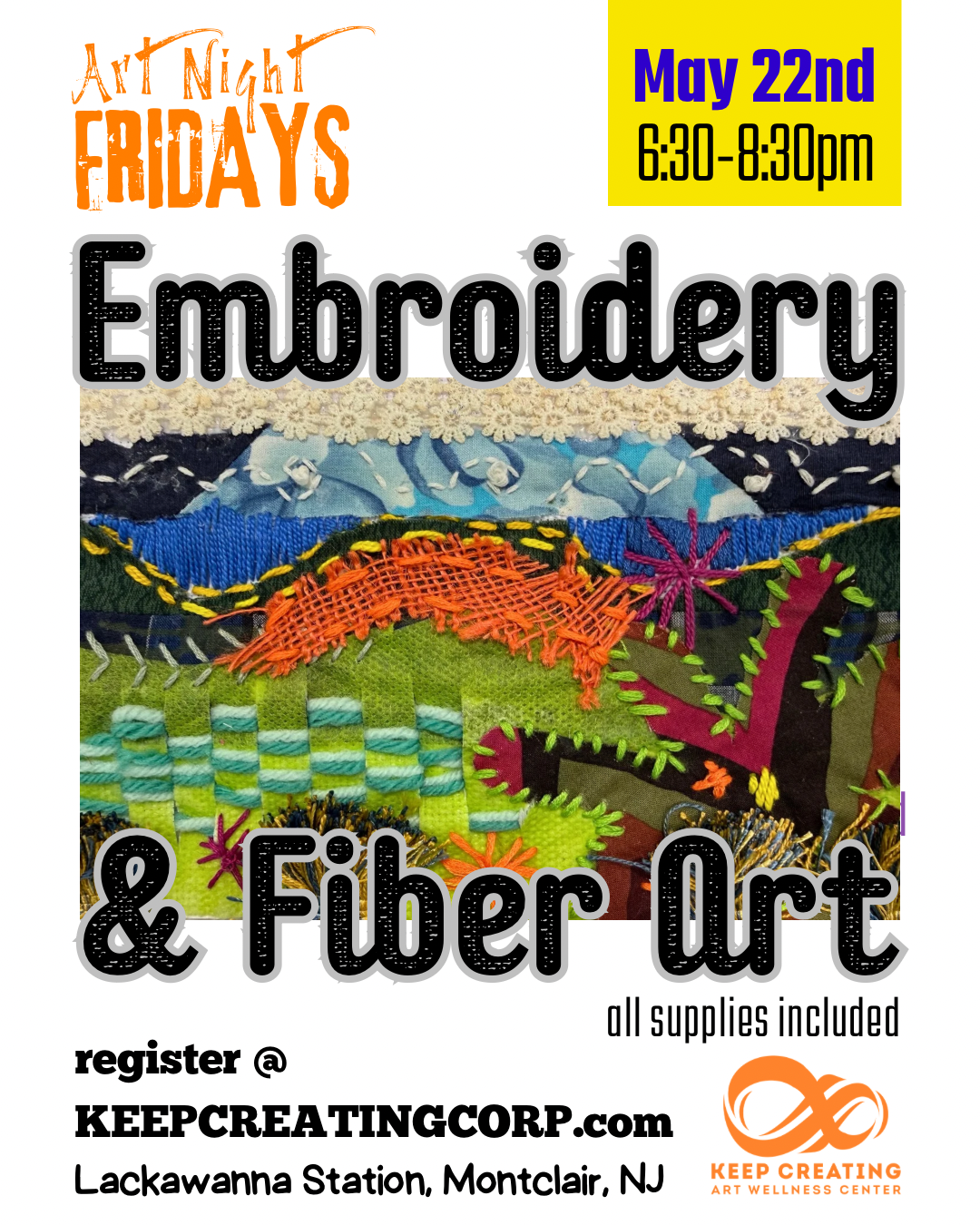 Art Night Fridays: Embroidery & Fiber Art