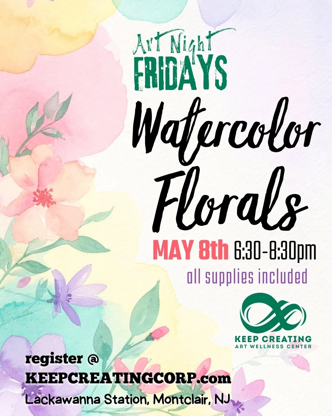Art Night Fridays: Watercolor Florals