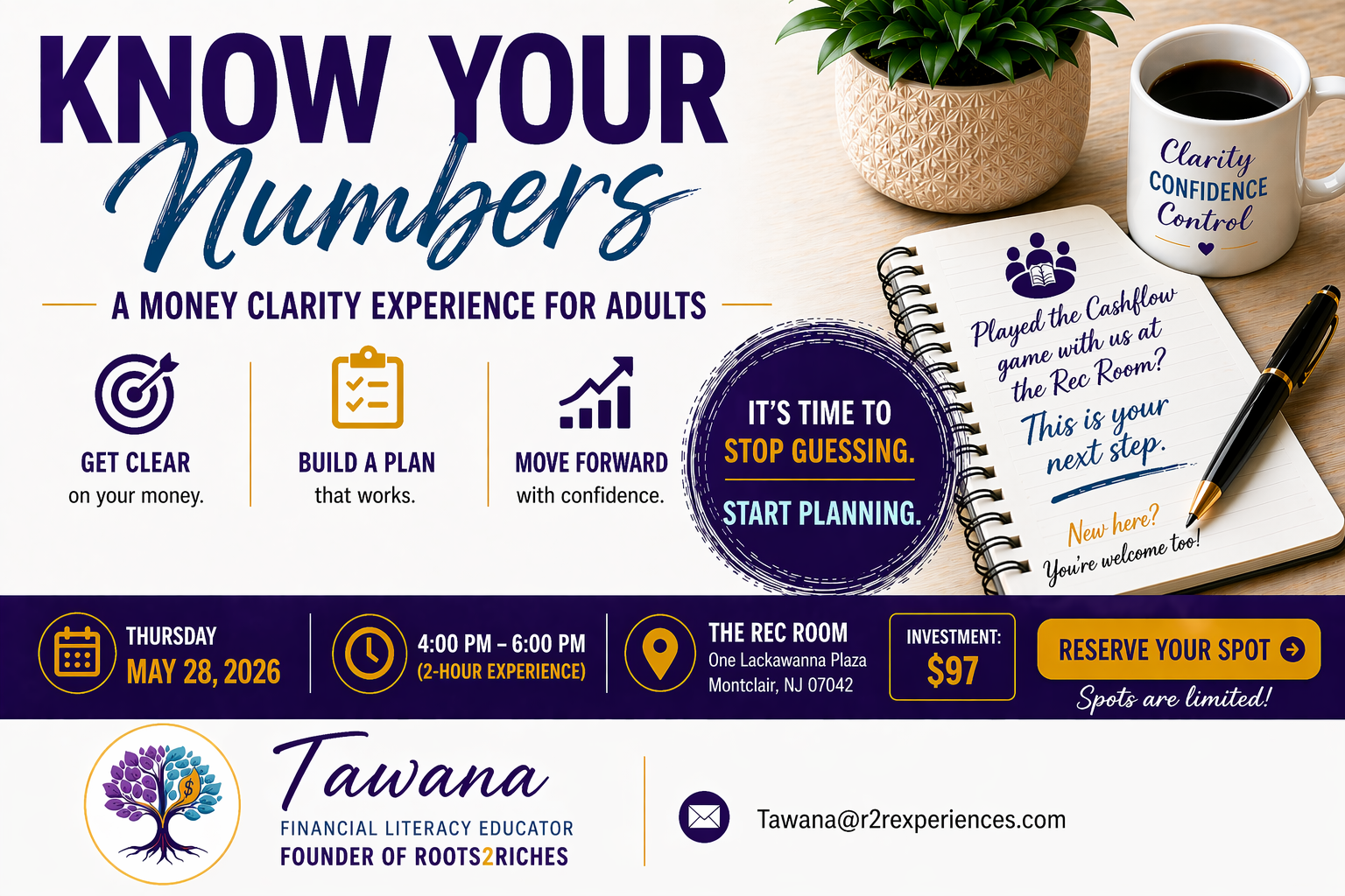 Know Your Numbers: A Money Clarity Experience