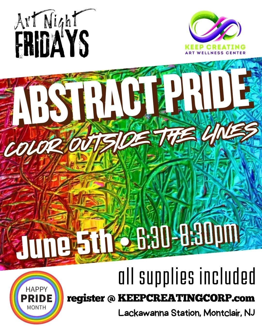 Art Night Fridays: Abstract Pride - Color Outside the Lines