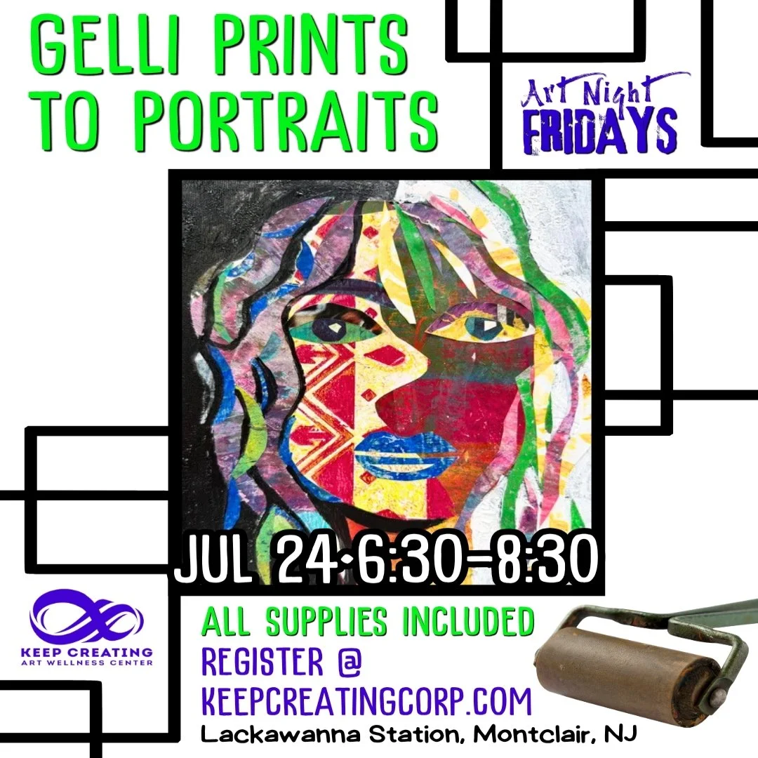 Gelli Prints to Portraits