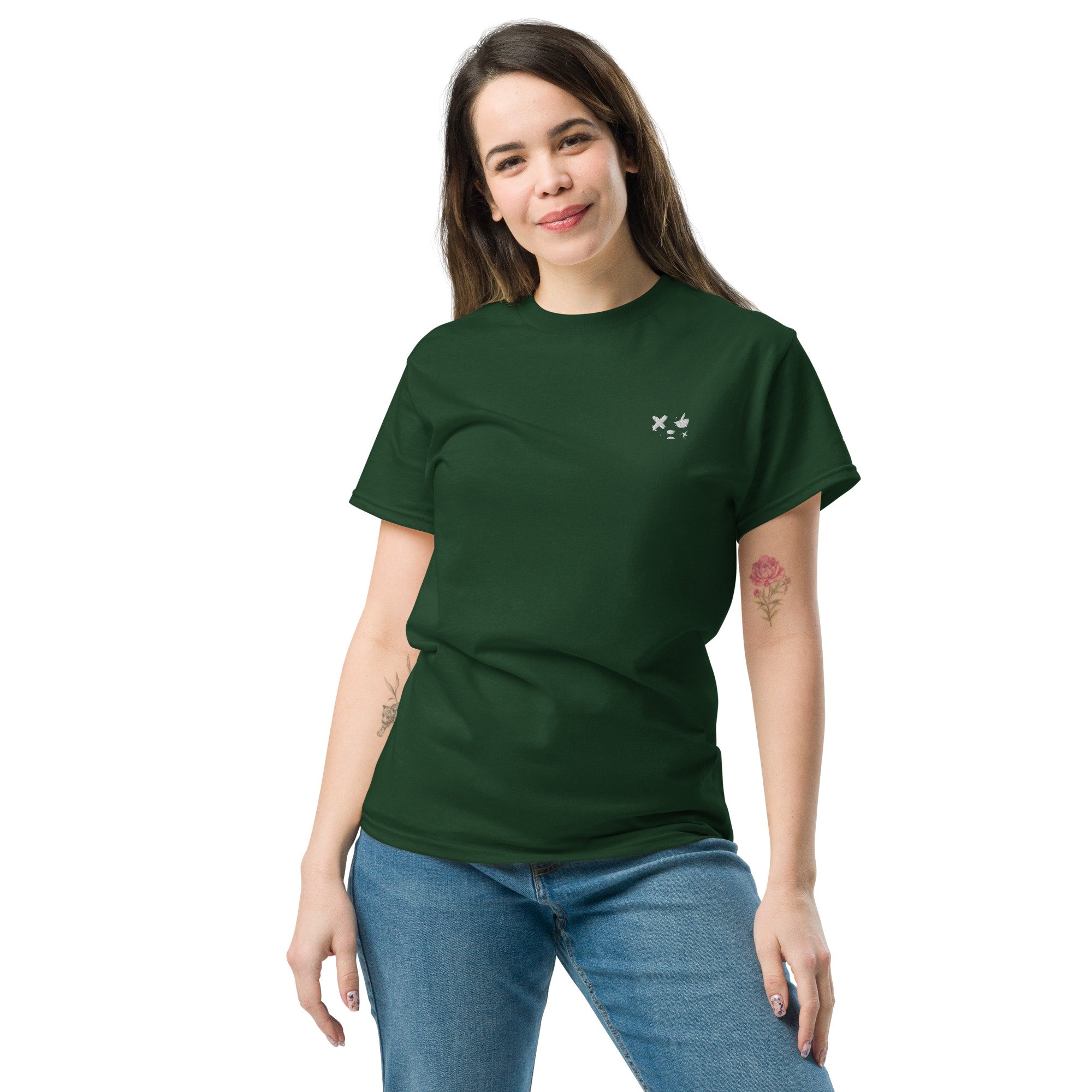 unisex-classic-tee-forest-green-front-6a30151e7a5ea.jpg