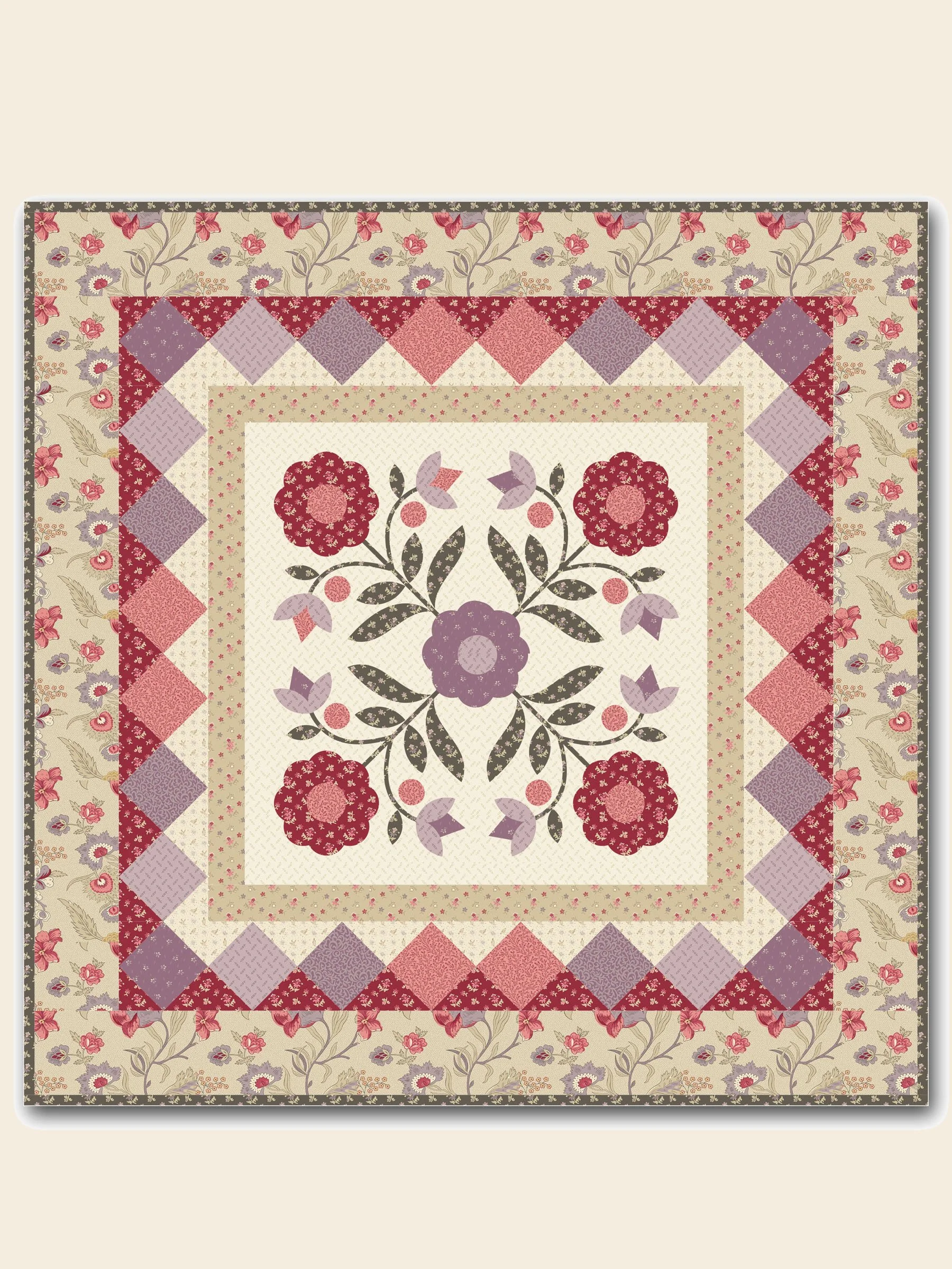 Rosaline Wall Hanging Kit--Laser Cut Applique'