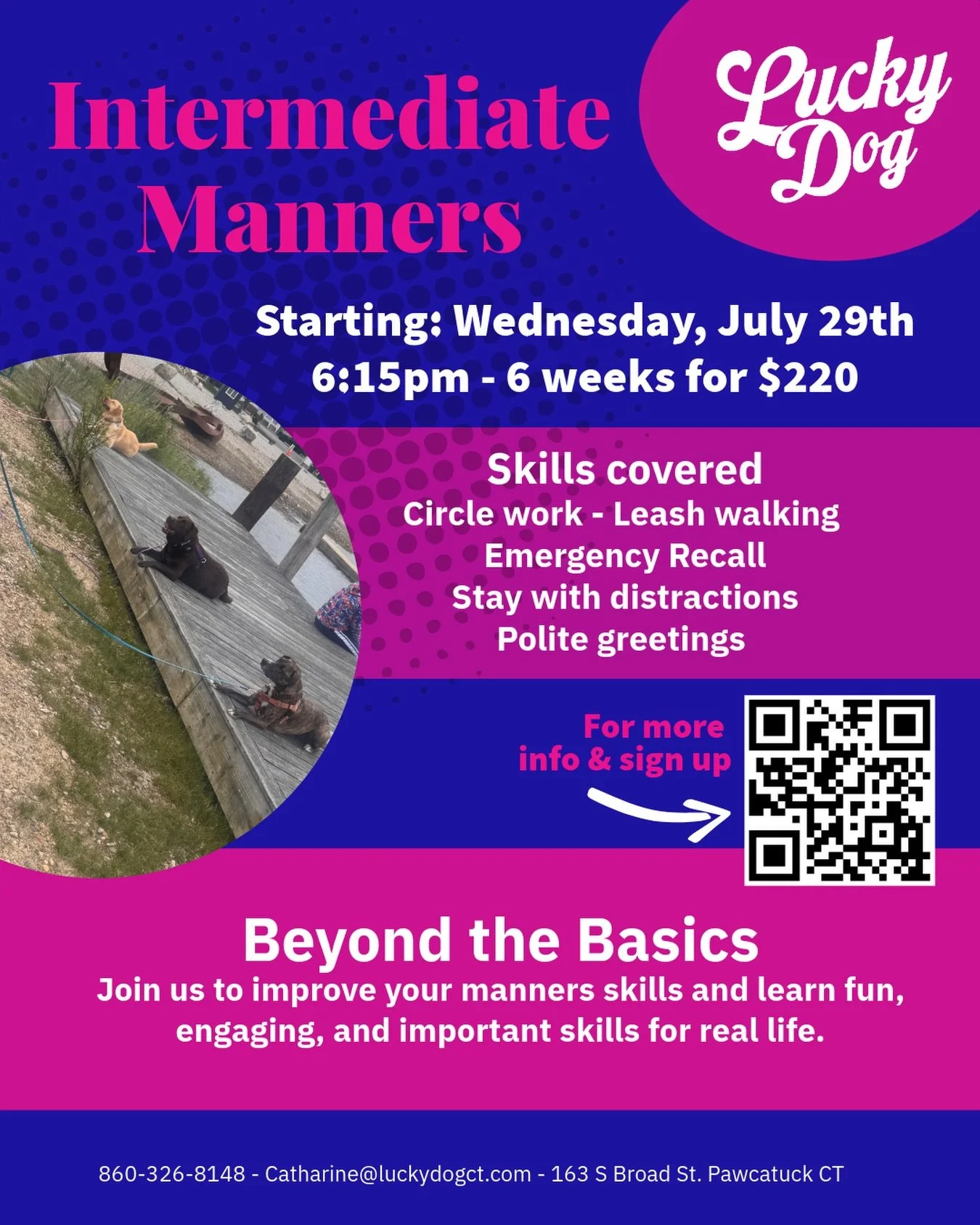 Intermediate Manners starting in a couple weeks! A great class to grow your skills! Join us in the AC!
