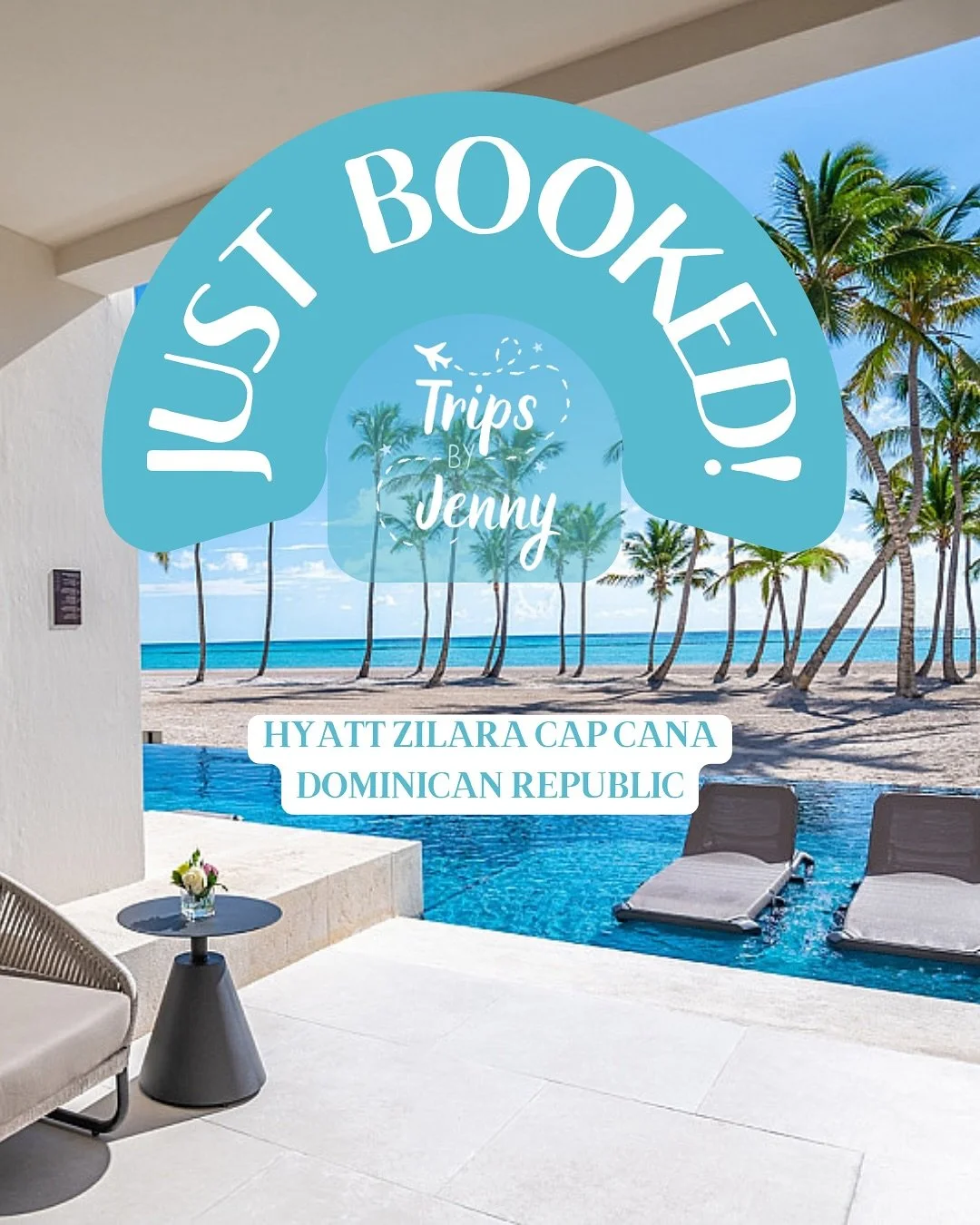 POV: You&rsquo;re turning 40 and celebrating with your favorite people&hellip; in a swim-up room in Punta Cana 😍🍹
 I had the pleasure of helping plan this group getaway to Hyatt Zilara Cap Cana, bundling flights + resort + airport transfers to save