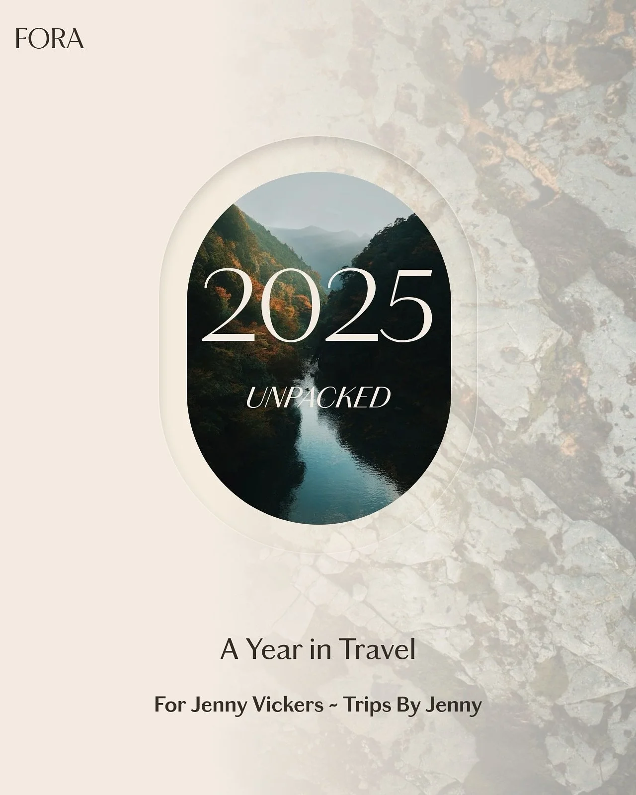 ✨ 2025 Fora Unpacked ✨

Last year, I took a big leap. My love for travel turned into countless hours learning the industry, getting certified as a Travel Advisor, booking some incredible trips for friends, family and new clients - and this month anot