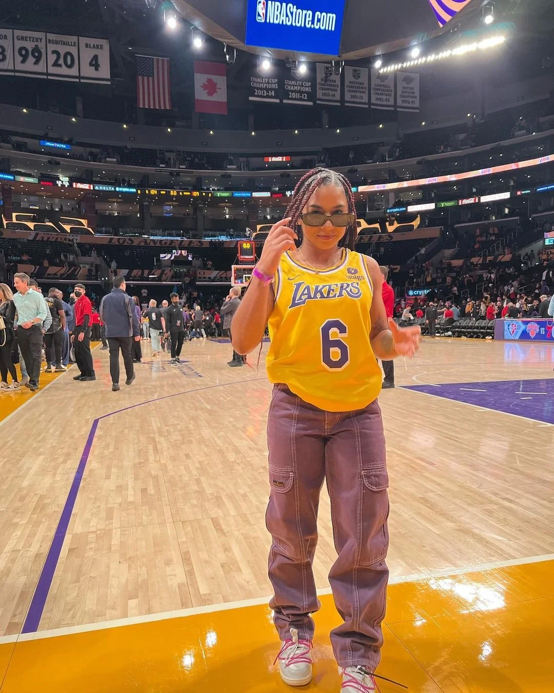 Jordan Chiles x Bibigo x LA Lakers