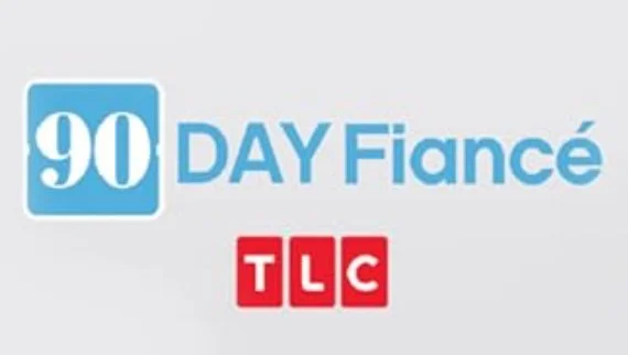 Logo for 90 Day Fiancé on TLC.