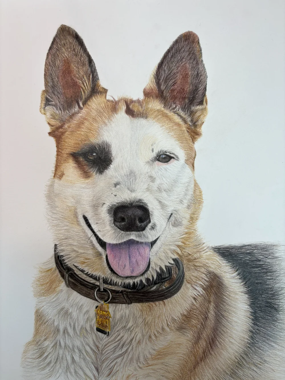 Custom pet portrait of Goose by Barb