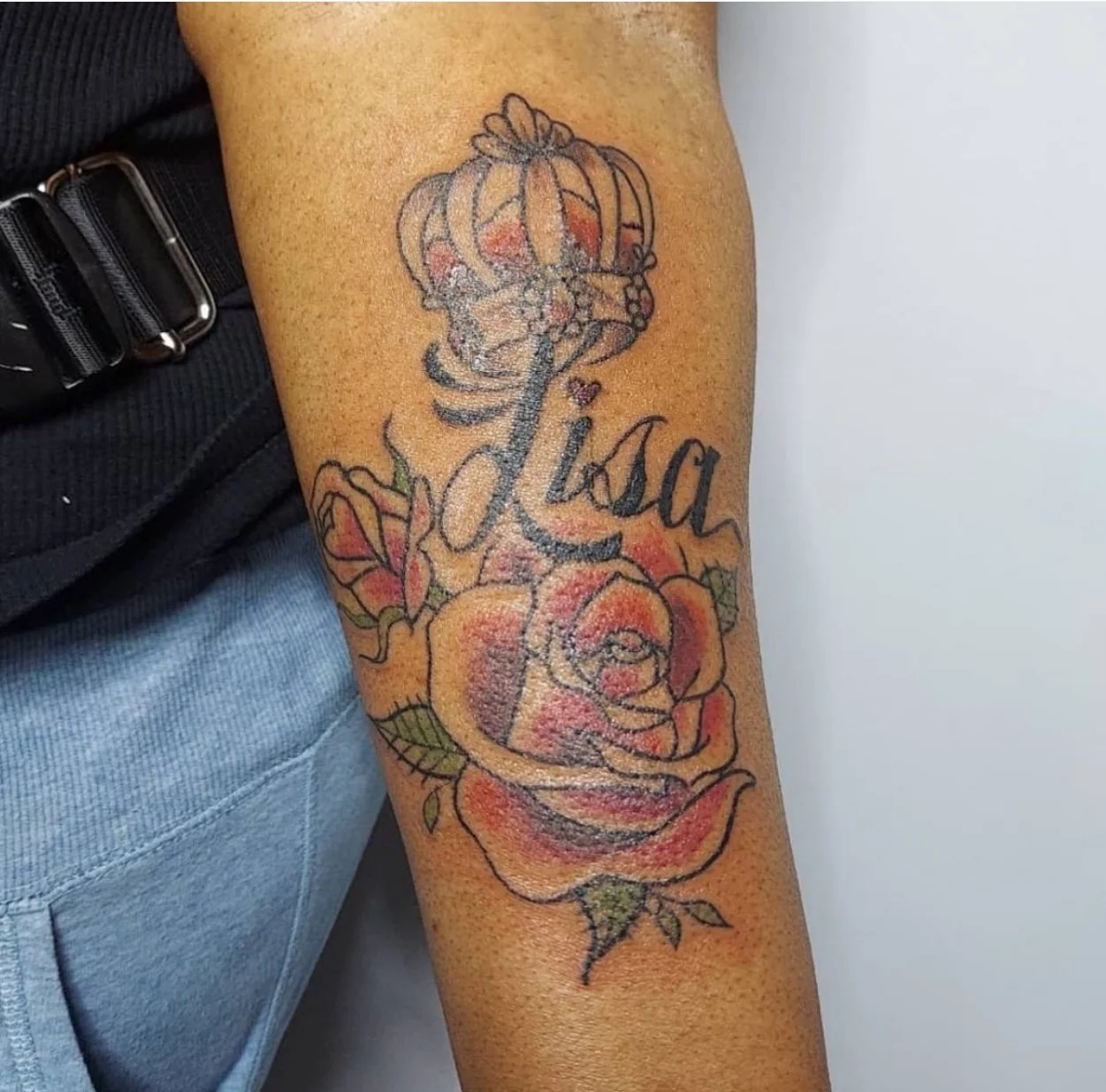 mother daughter tattoo african american color queen tattoo Troy New York