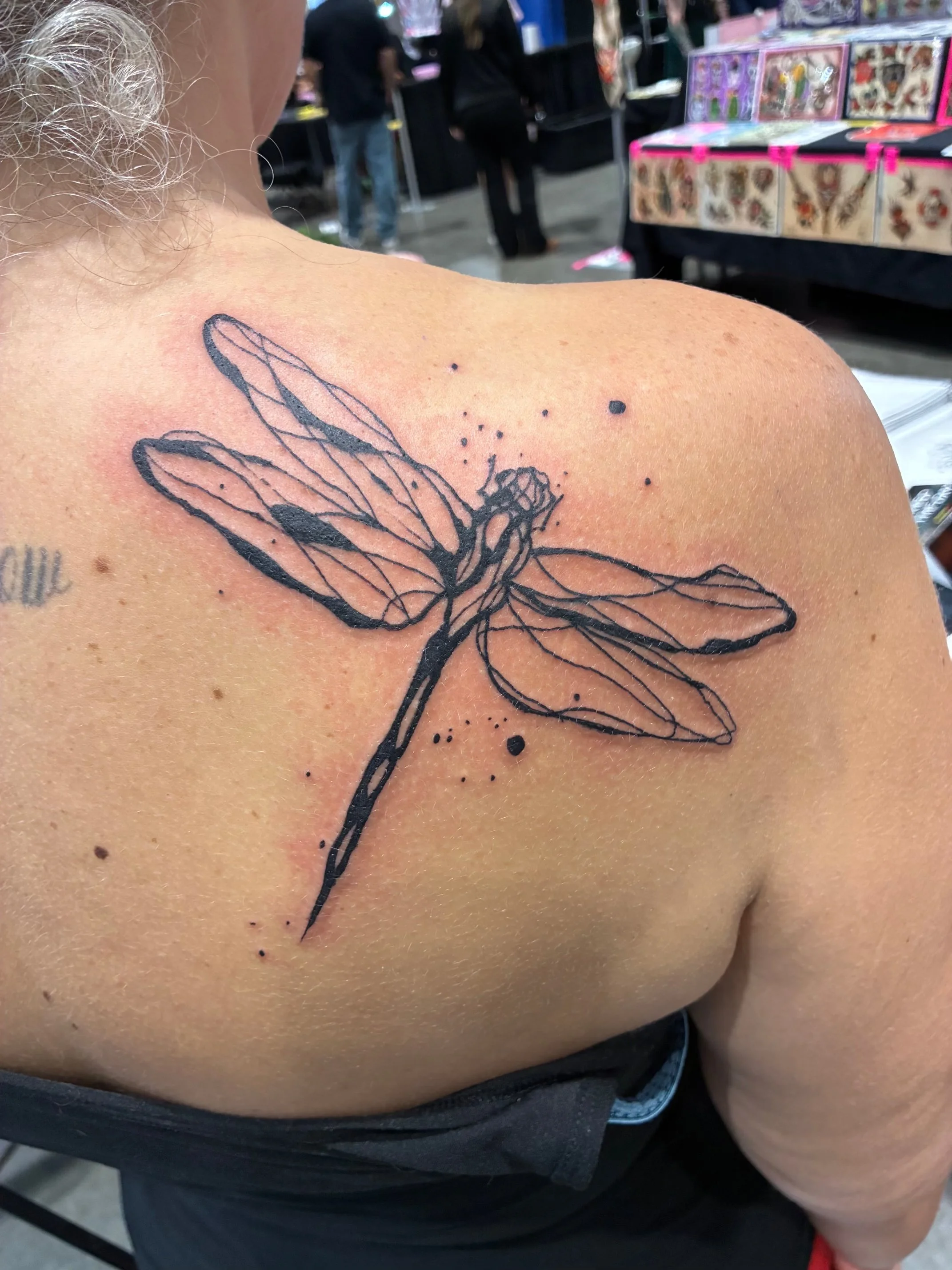 dragonfly Keith Cromie girl tattoo
