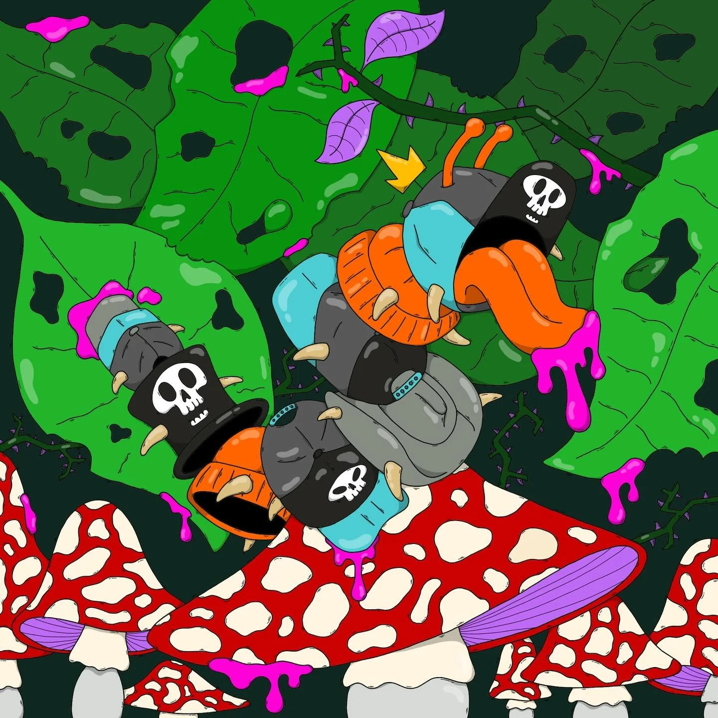 Introducing - The Hat-erpillar! 

Bit of a mad one but part of a random list of smashed together words that find their way into my brain and I need to get it down on screen. There&rsquo;s more to come and some that should probably not see the light o