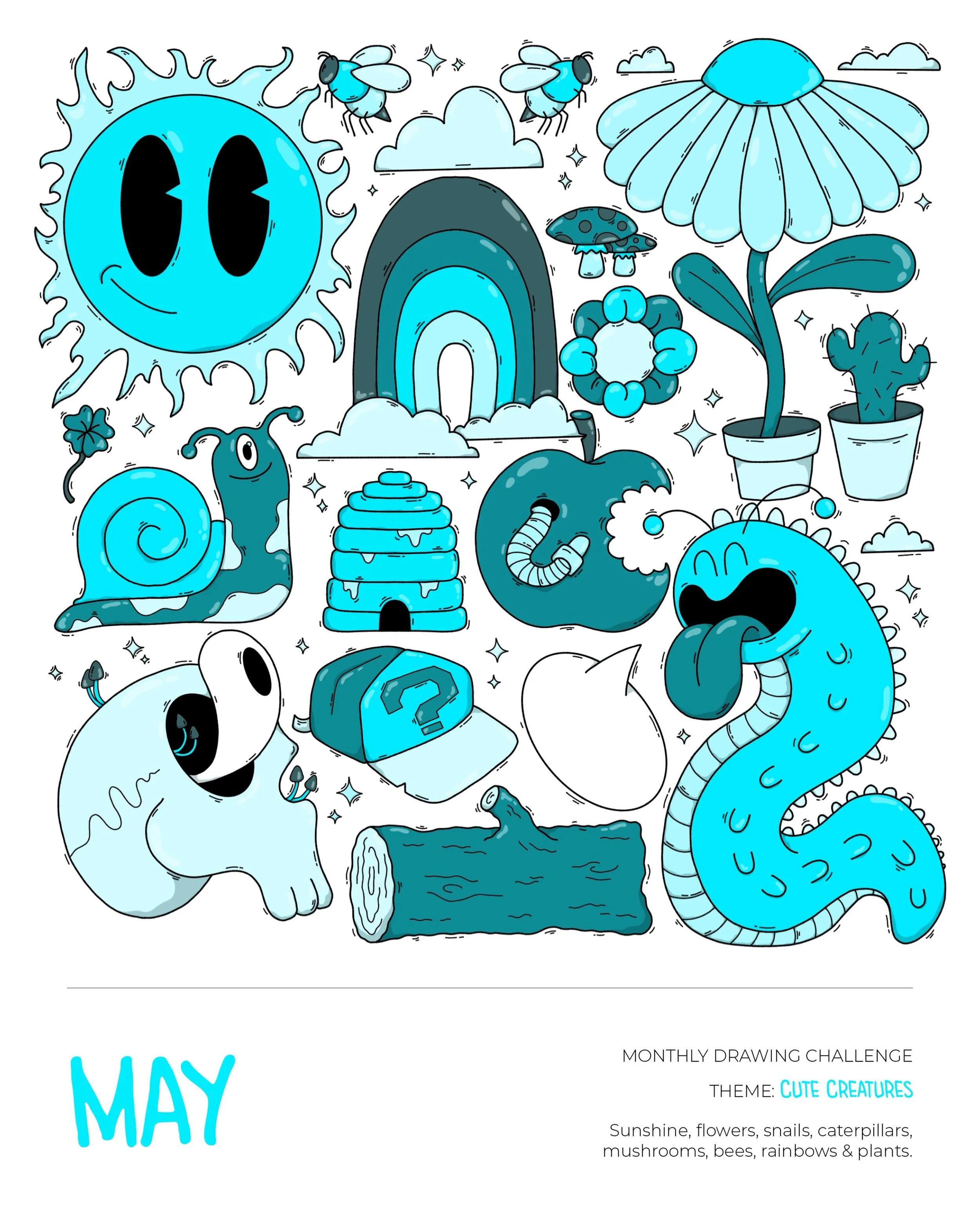 May was mad, full of sunshine and craziness. Fun illustrations and curious what June will hold! 

#monthlydrawings #may #digitalillustration #characters #characterdesign