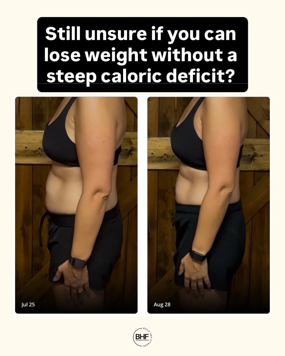 How she&rsquo;s doing it 👀 👇🏽

1500 calories (w/150g protein)
3 at-home lifts a week
cardio a few times a week (client&rsquo;s choice!)

Brianna you&rsquo;re just crushing it, and it&rsquo;s an honor to be a part of your journey!

You can rebuild 