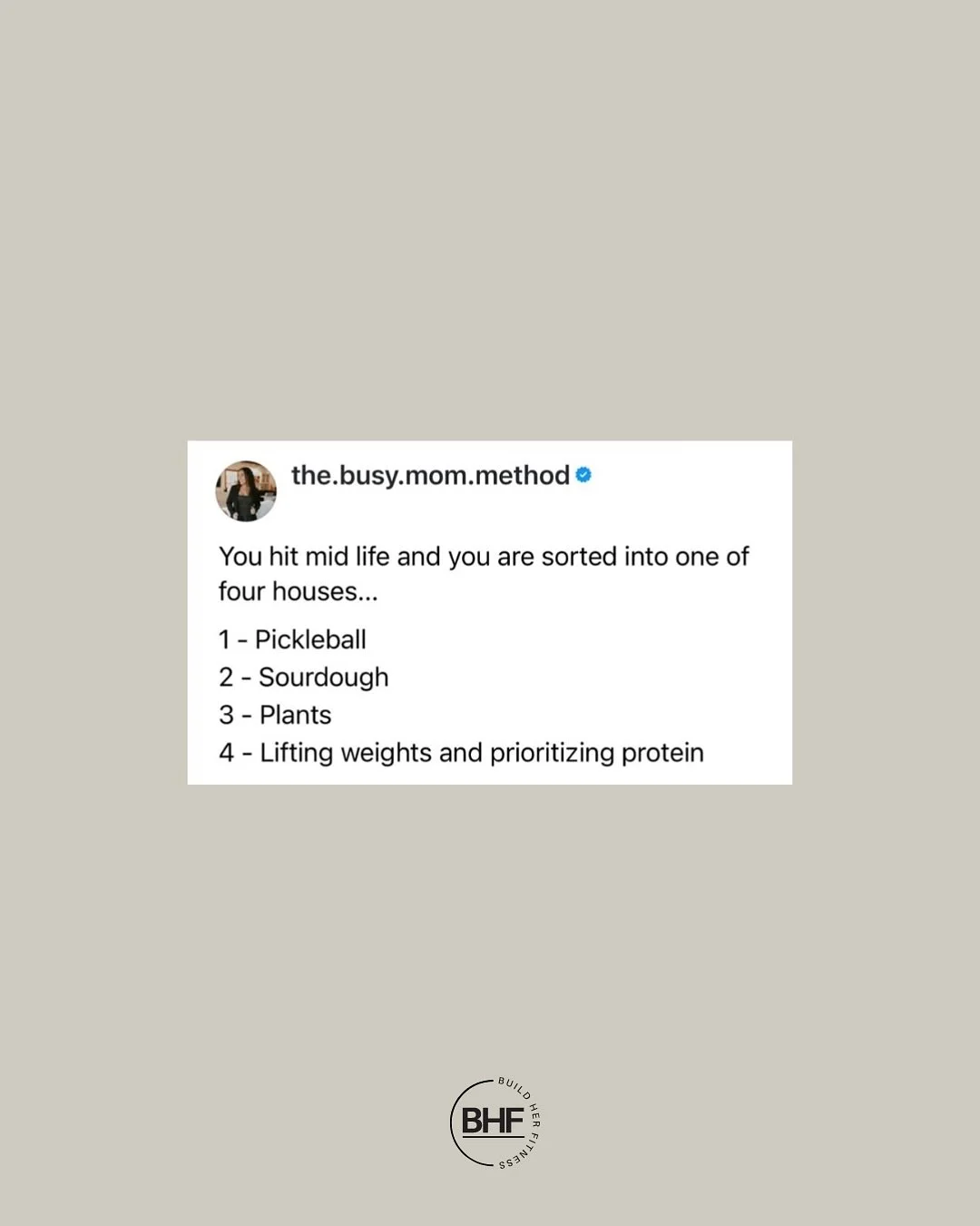 Sort us into house #4 please! 🤣

And then come join us in our Build Her Fitness app and make house #4 come true! 😉 *see what we did there?!*

The elves are workin&rsquo; hard to prep for ⚡️Black Friday⚡️, but if you can&rsquo;t wait&mdash; we MAY h